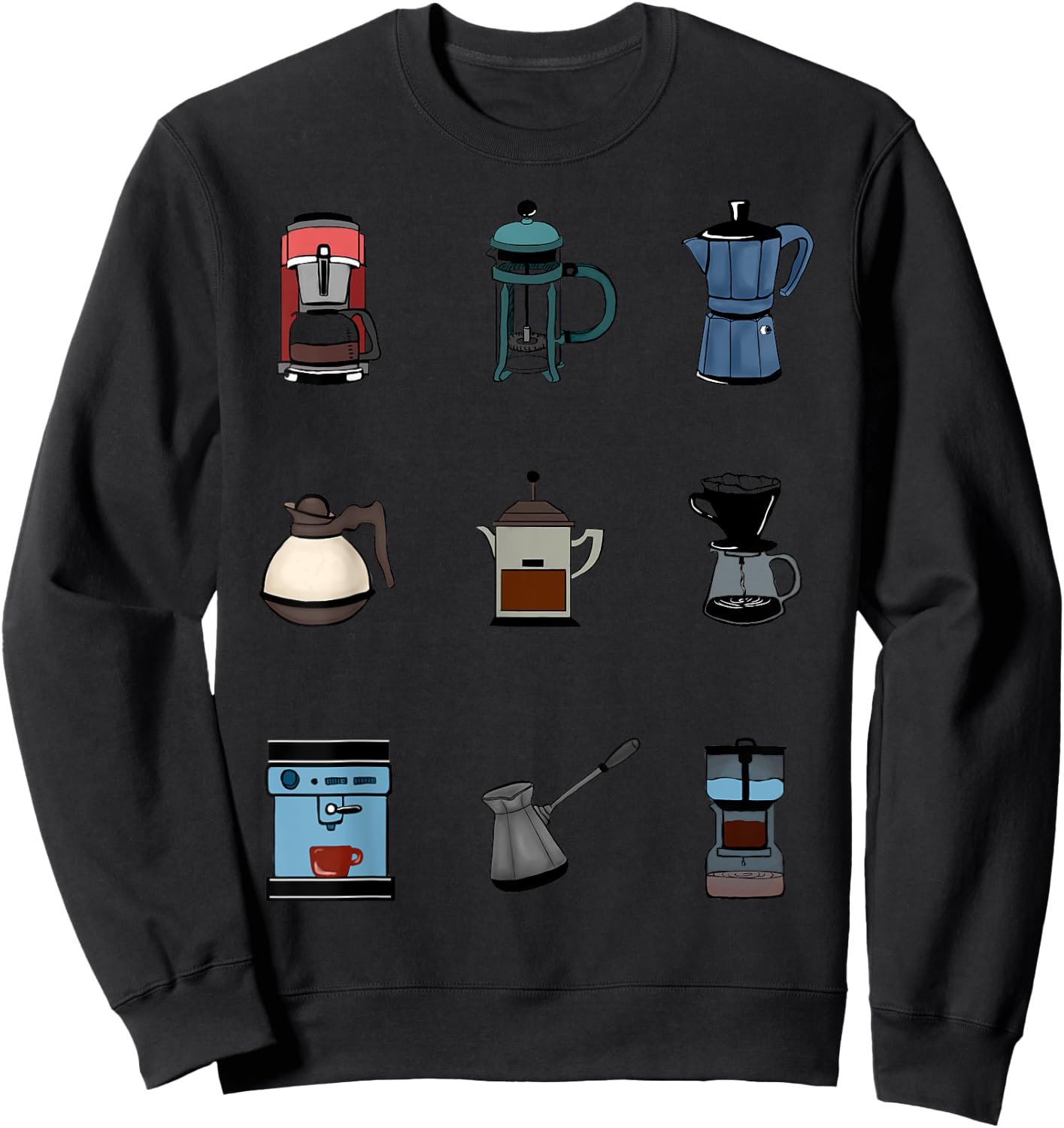 Coffee Maker Coffee Lover Best Coffee Sweatshirt - Sweatshirt | Black