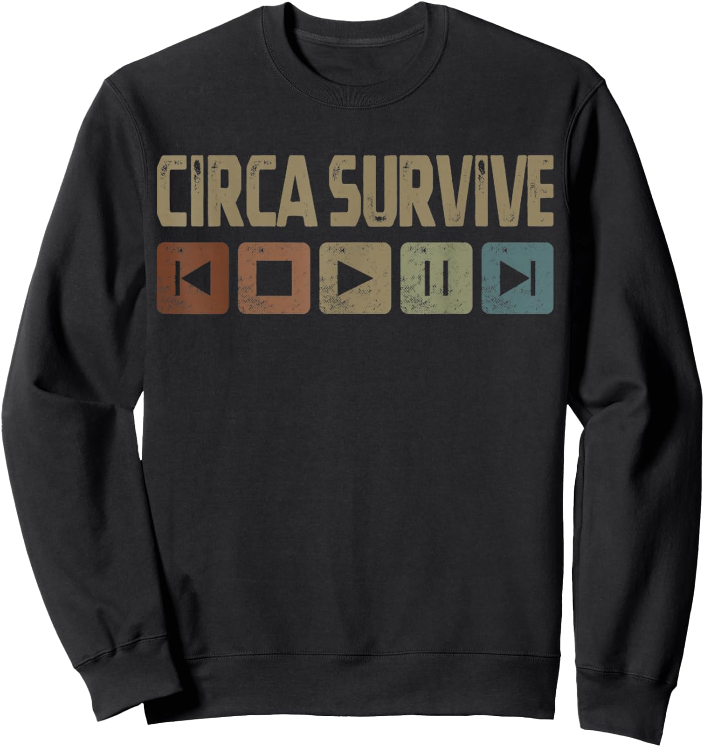Vintage Circas Survive Retro Cassette Rock 2010s Musician Sweatshirt - Sweatshirt | Black