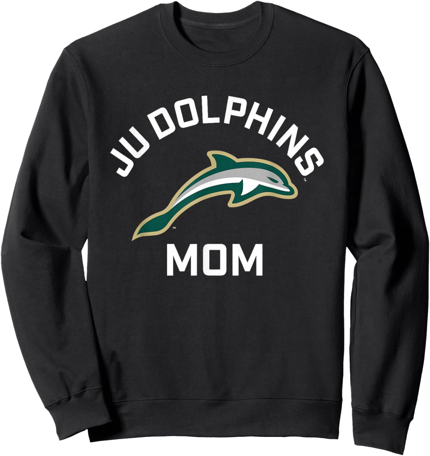 Jacksonville University Dolphins Arched Mom Sweatshirt - Sweatshirt | Black
