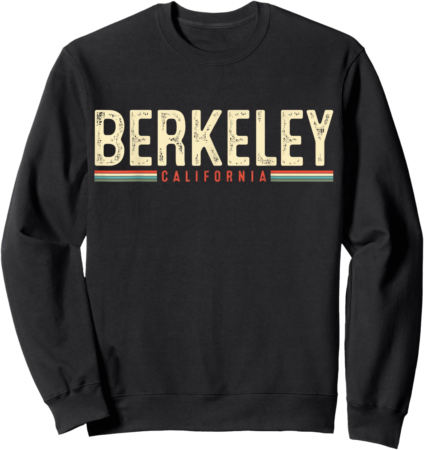 Berkeley California Retro Gift Sweatshirt - Sweatshirt | Black