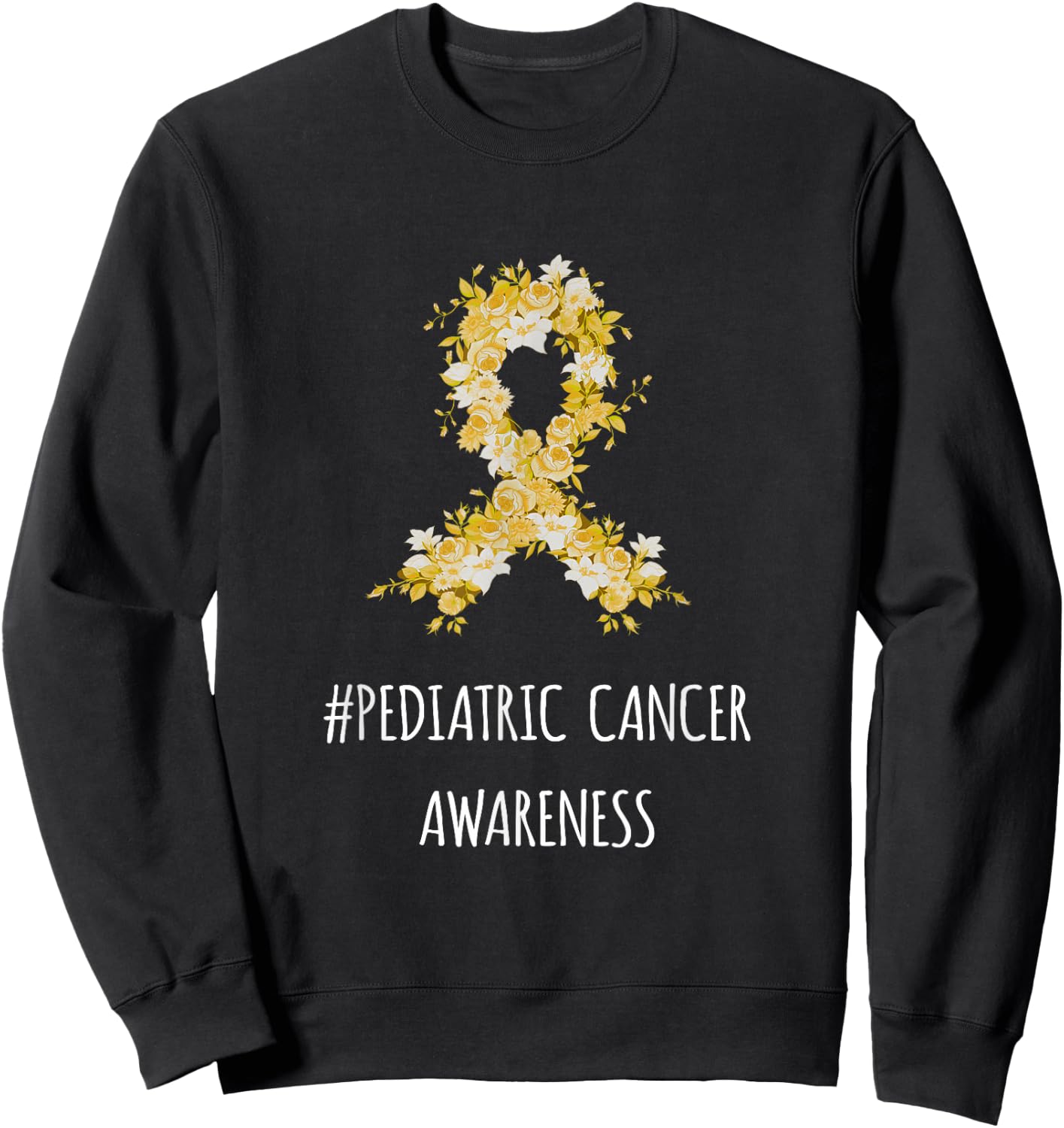 Pediatric Cancer Awareness Shirt | Pediatric Cancer Sweatshirt - Sweatshirt | Black