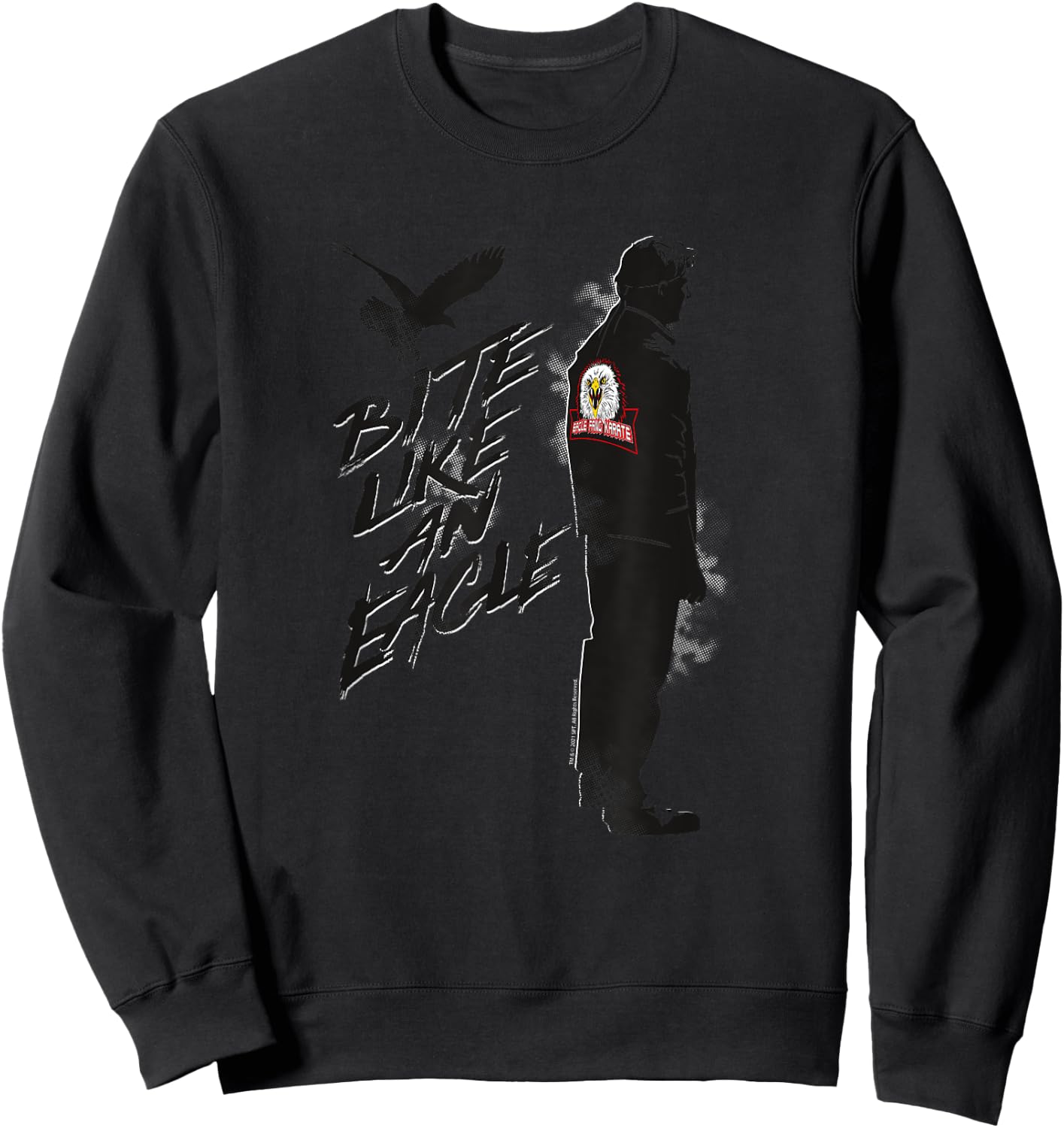 Cobra Kai Bite Like an Eagle Sweatshirt - Sweatshirt | Black