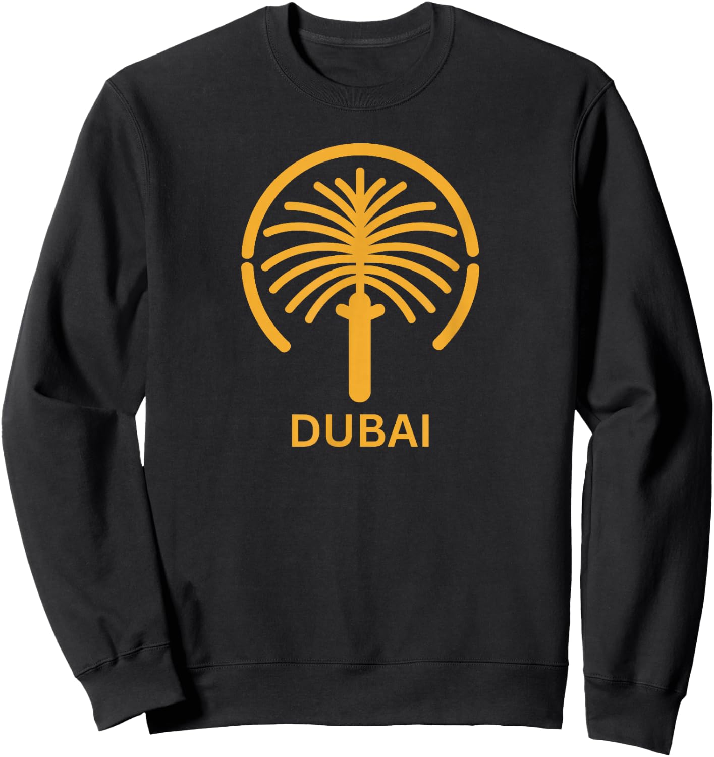 Dubai Jumeirah Palm Island Fashion Souvenir Sweatshirt - Sweatshirt | Black