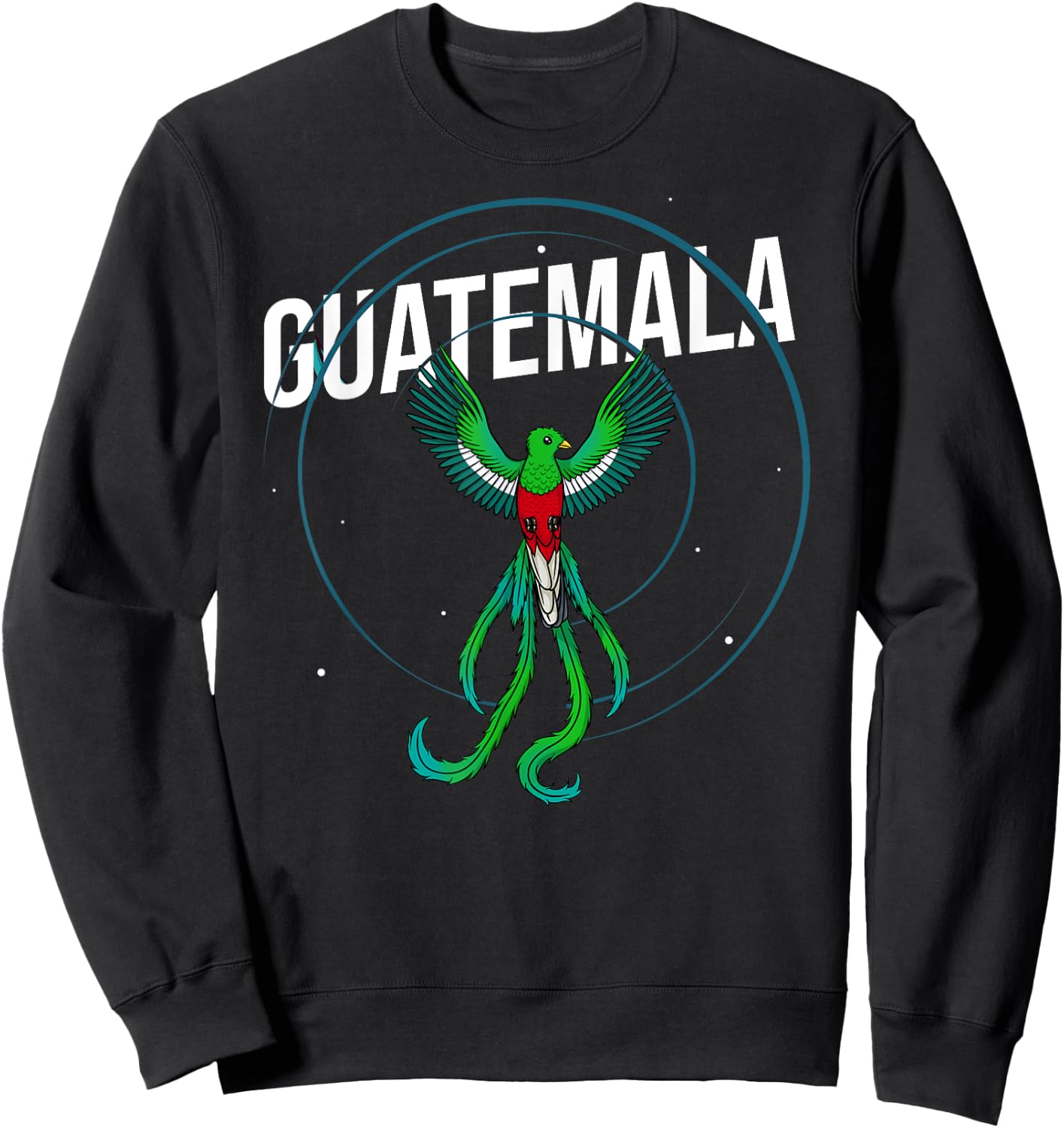 Quetzal Bird Guatemala Feathers Animal Sweatshirt - Sweatshirt | Black