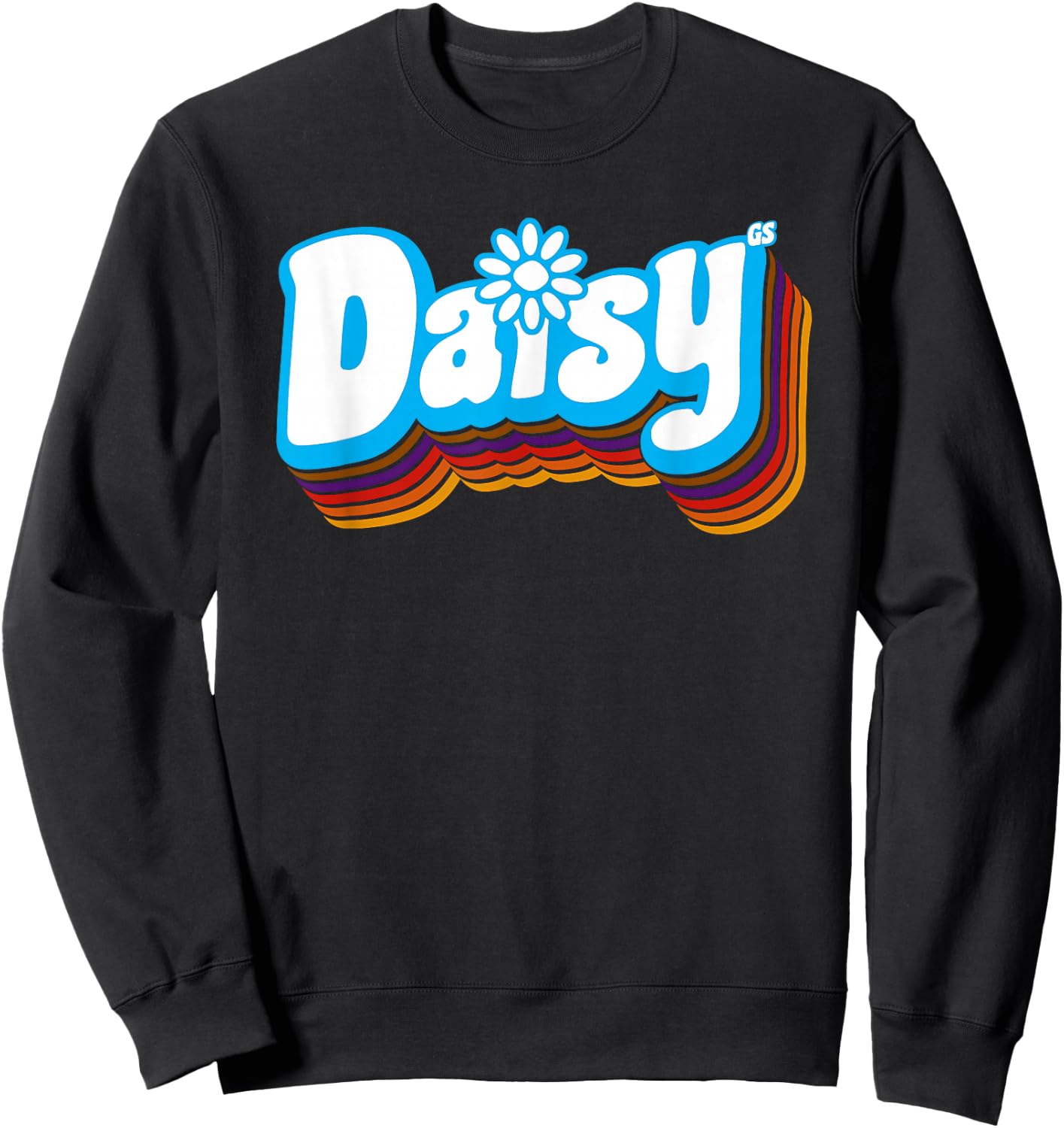 Girls Daisy Retro Troop | Scouting Sweatshirt - Sweatshirt | Black