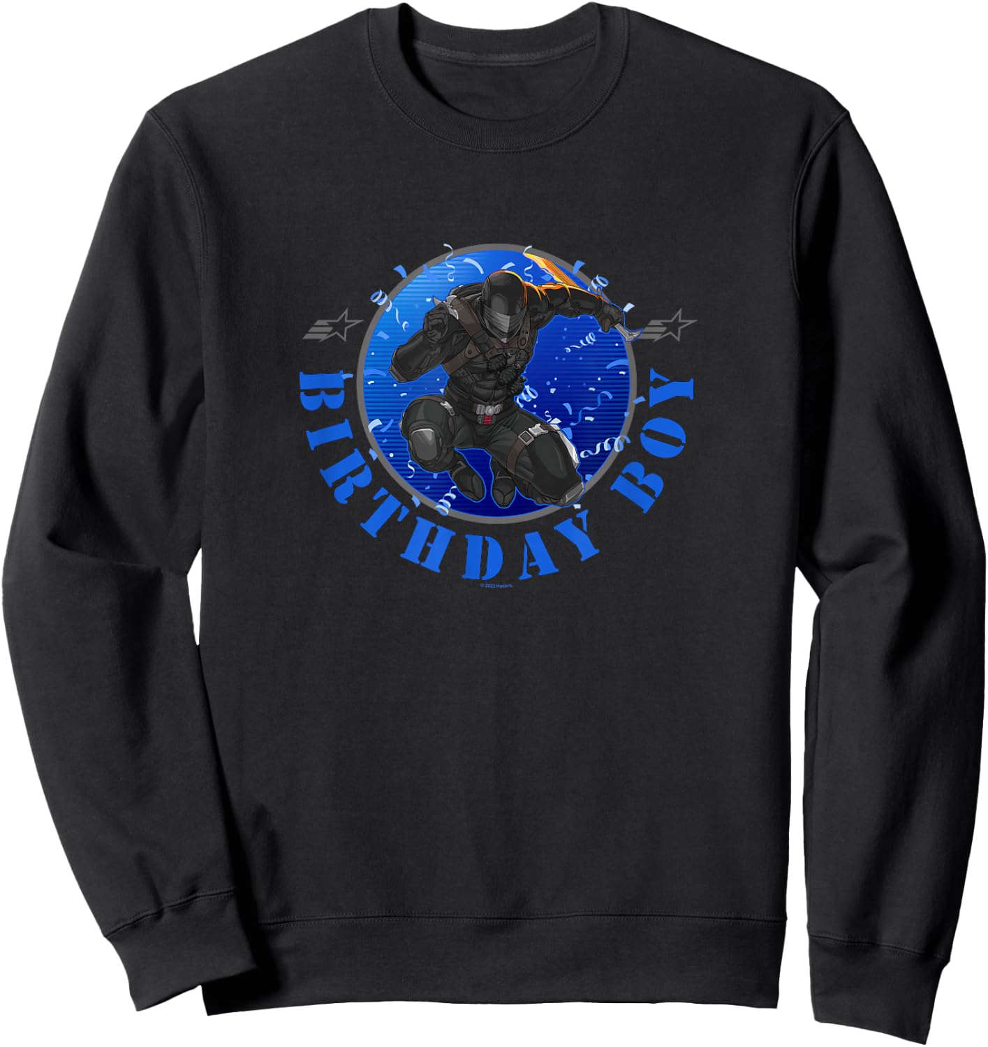 G.I. Joe Birthday Boy Snake Eyes Retro Portrait Sweatshirt - Sweatshirt | Black
