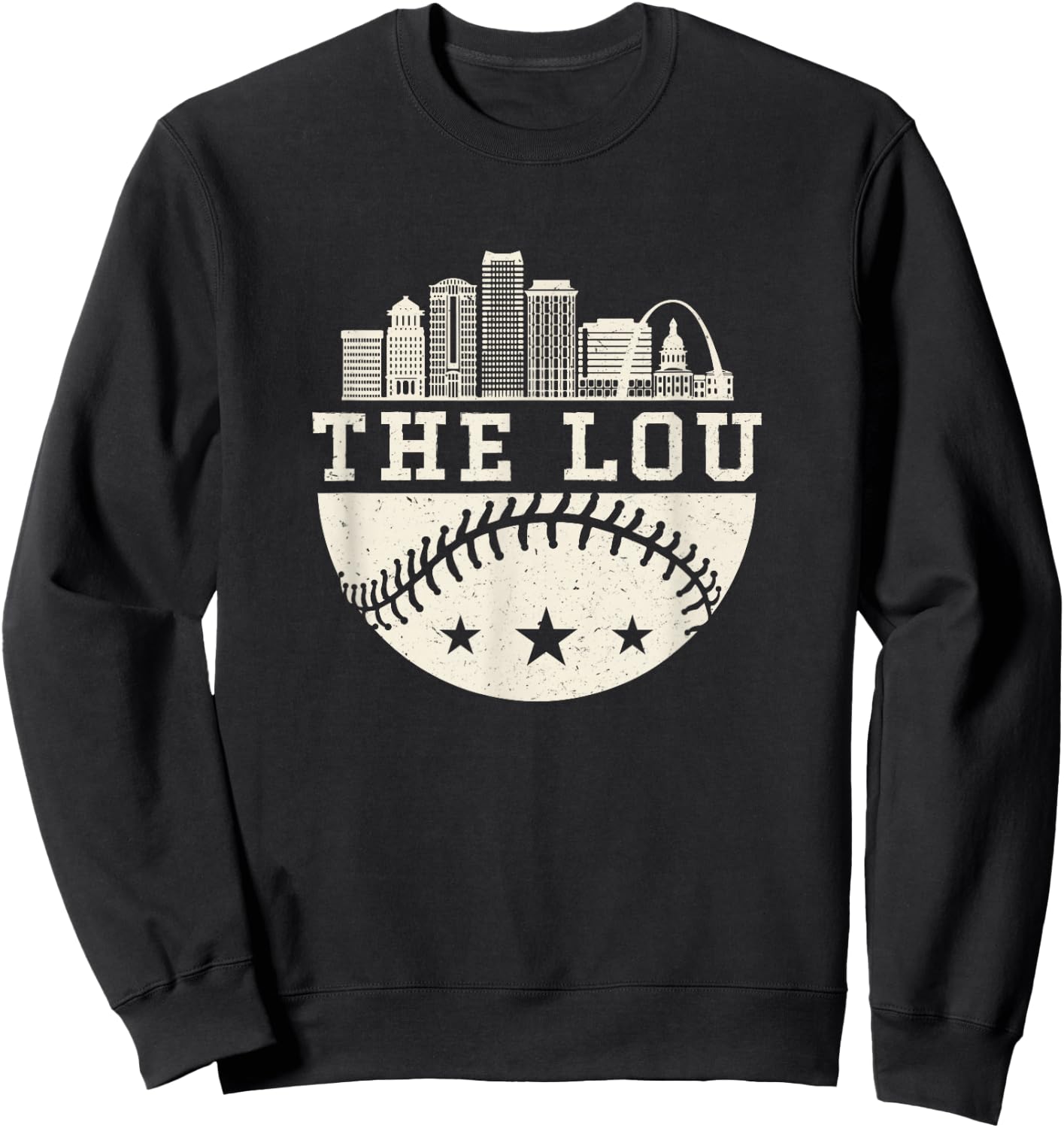 Baseball Season St. Louis The lou Fan Hometown shirt Sweatshirt - Sweatshirt | Black