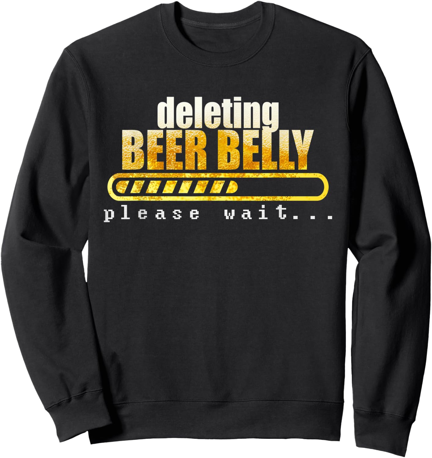 Deleting beer belly, please wait... Sweatshirt - Sweatshirt | Black