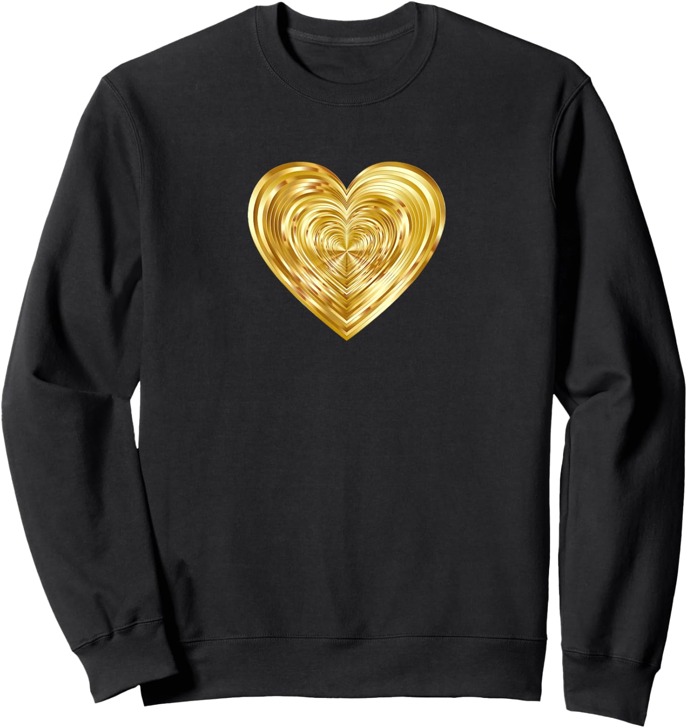 Gold Heart Sweatshirt - Sweatshirt | Black