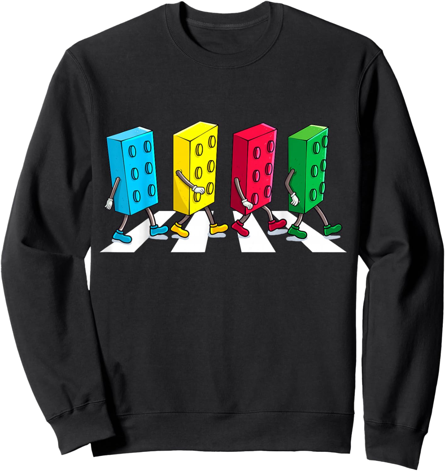 Master Builder Building Bricks Block Party Brick Boys Kids Sweatshirt - Sweatshirt | Black