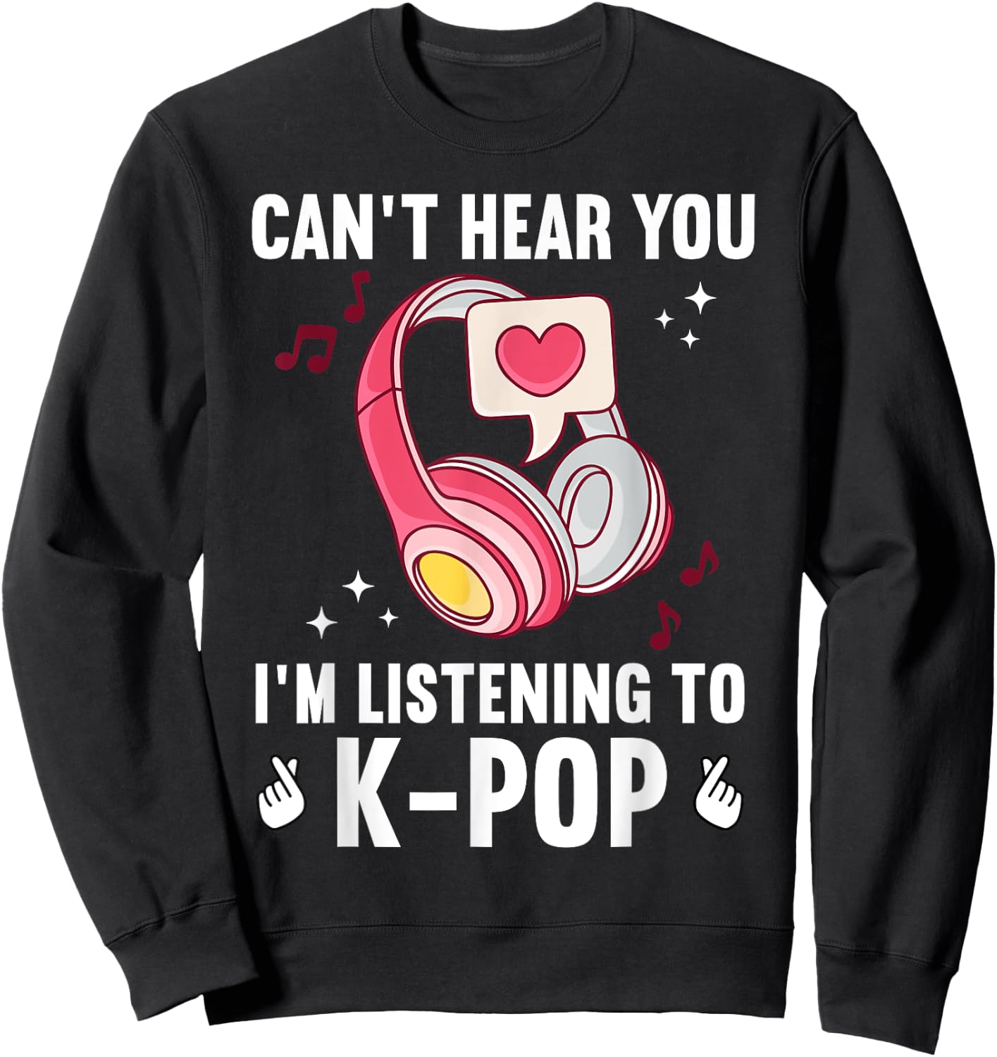 Cool Kpop Art For Teen Girls Women Korean Band Lover K-pop Sweatshirt - Sweatshirt | Black