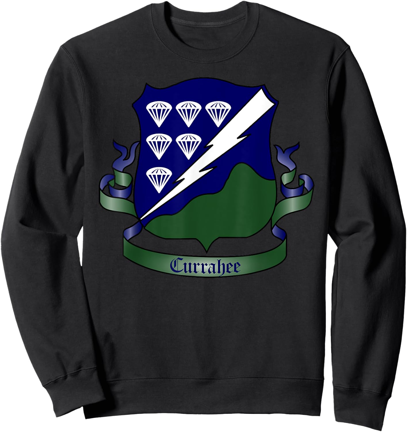 101st Airborne - 506th PIR DUI - Currahee centered Sweatshirt - Sweatshirt | Black