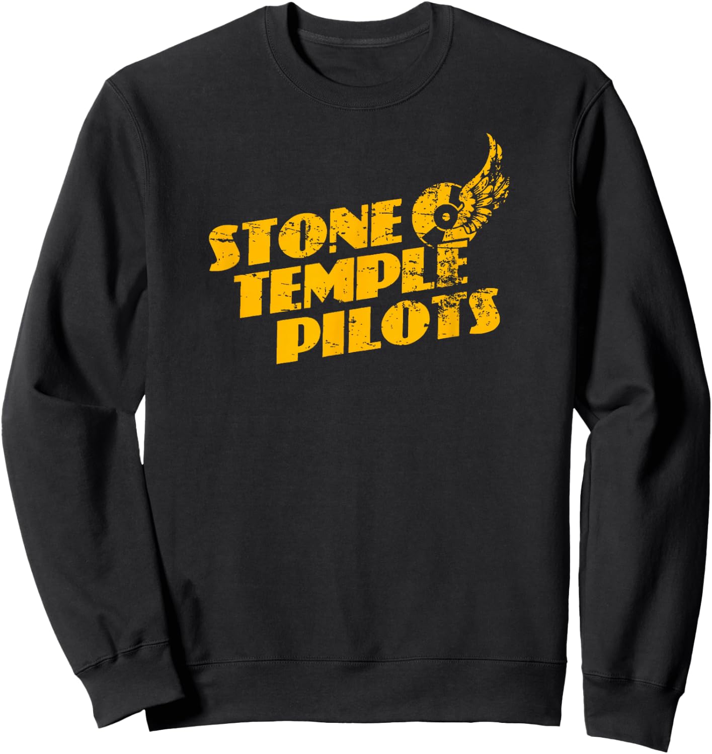 Stone Temple Pilots - Tire Wings Logo Sweatshirt - Sweatshirt | Black