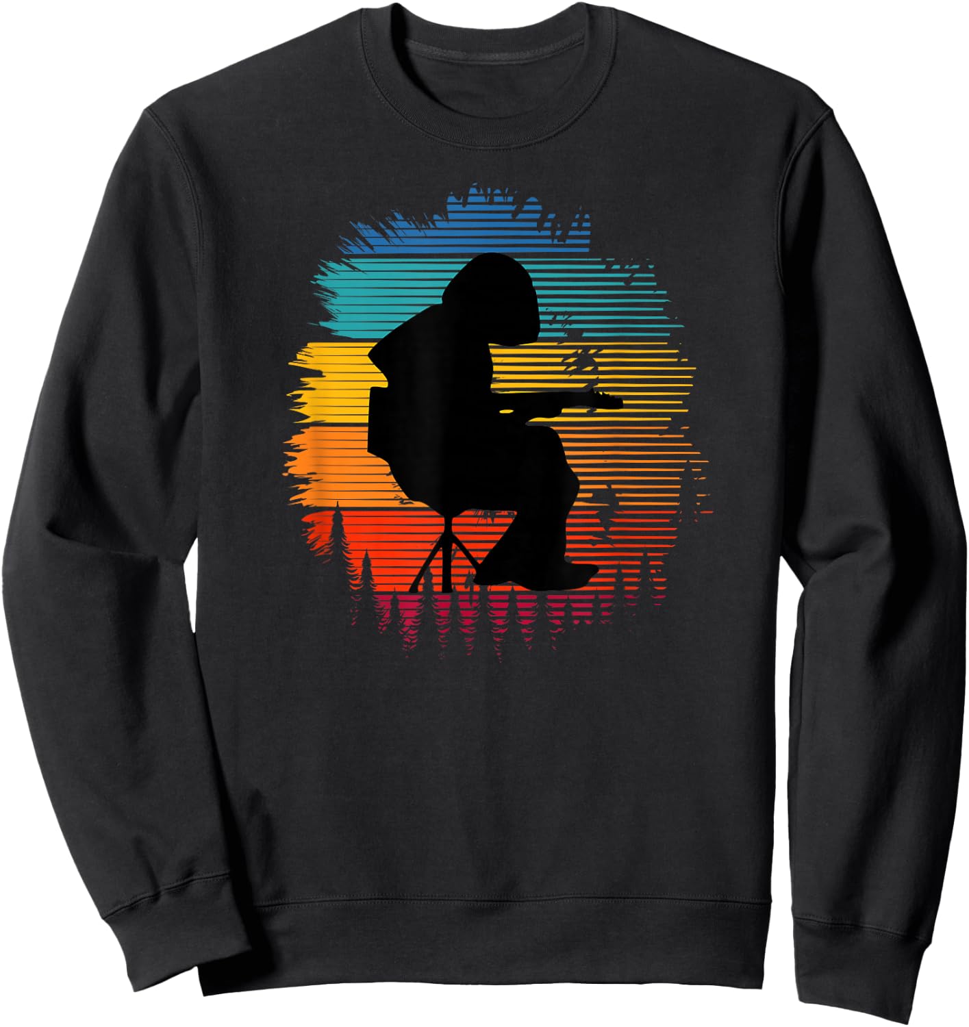 WSP Mikey Houser Forest Color Splash Sweatshirt - Sweatshirt | Black