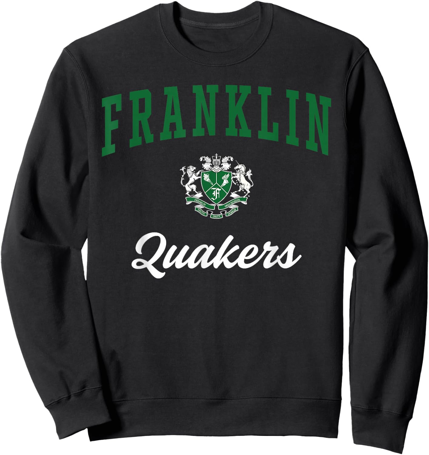Franklin High School Quakers Sweatshirt - Sweatshirt | Black