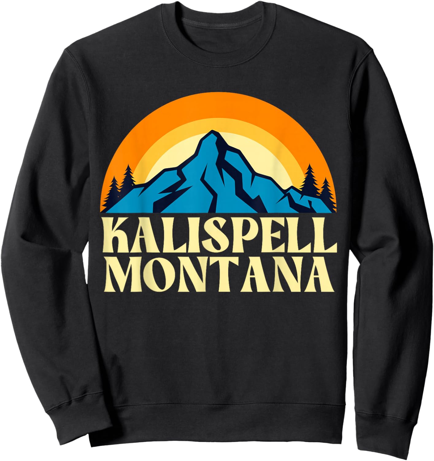 Kalispell Montana Sweatshirt - Sweatshirt | Black