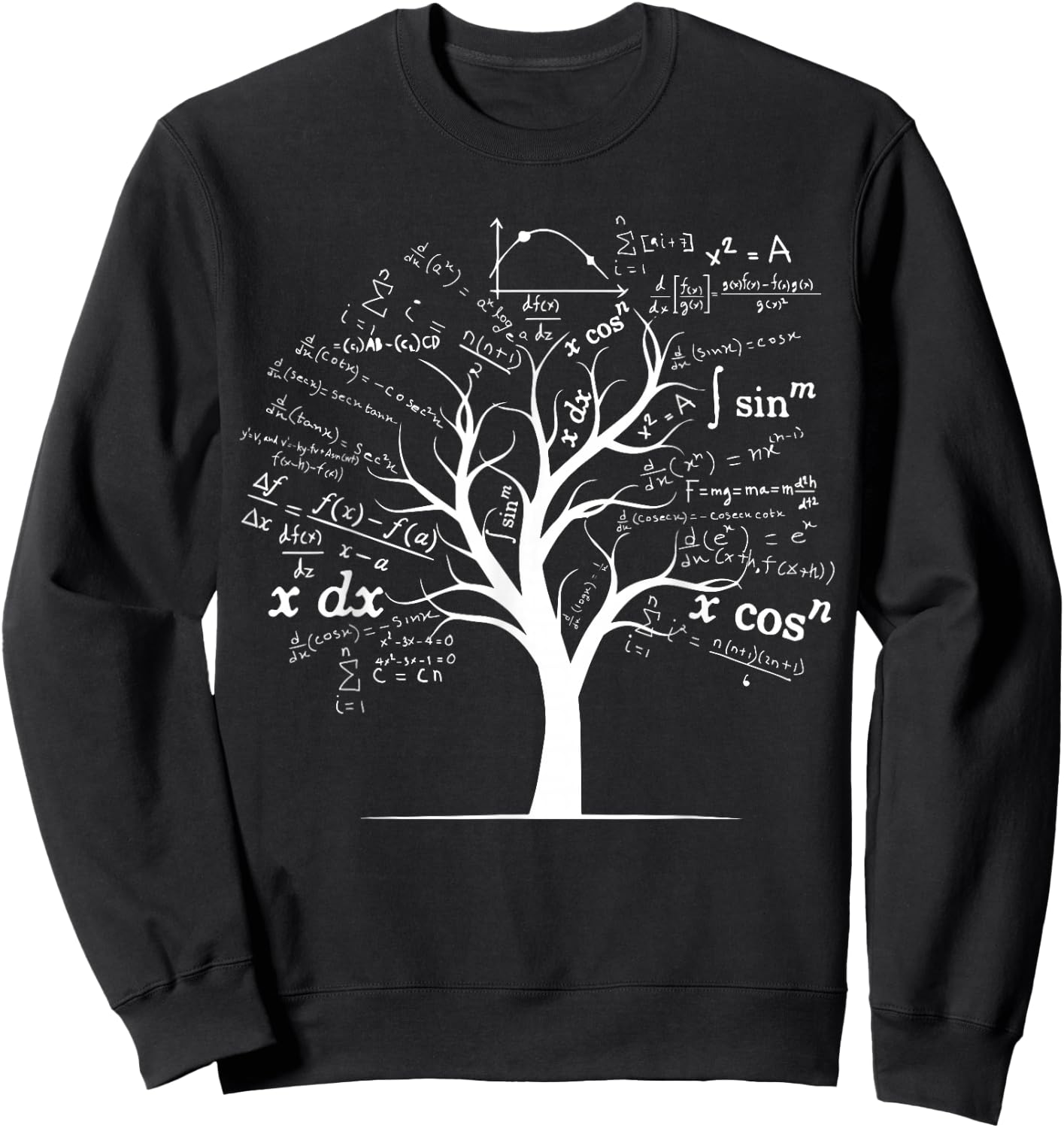 Funny AP Calculus Algebra Tree Math Teacher Nerd Geek Gifts Small Sweatshirt - Sweatshirt | Black