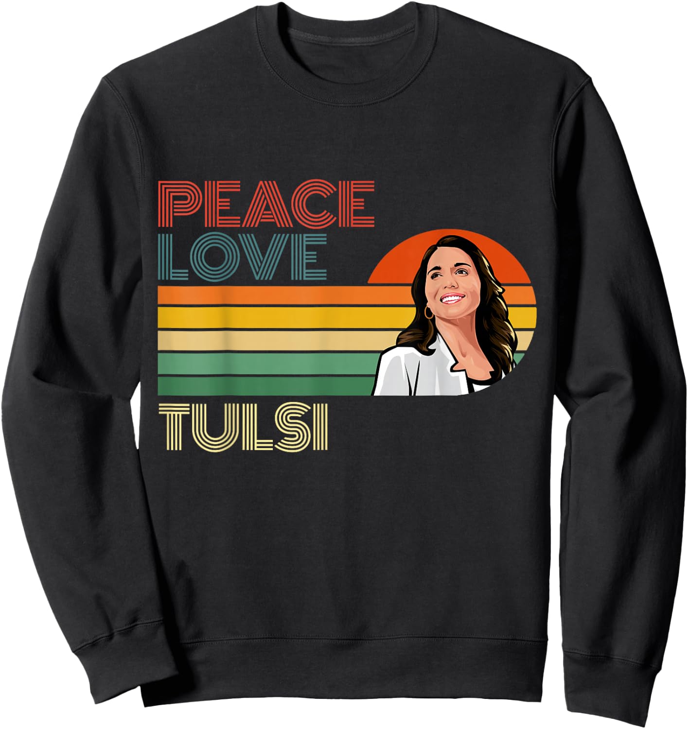 Tulsi Gabbard for First Female President 2028 America USA Sweatshirt - Sweatshirt | Black