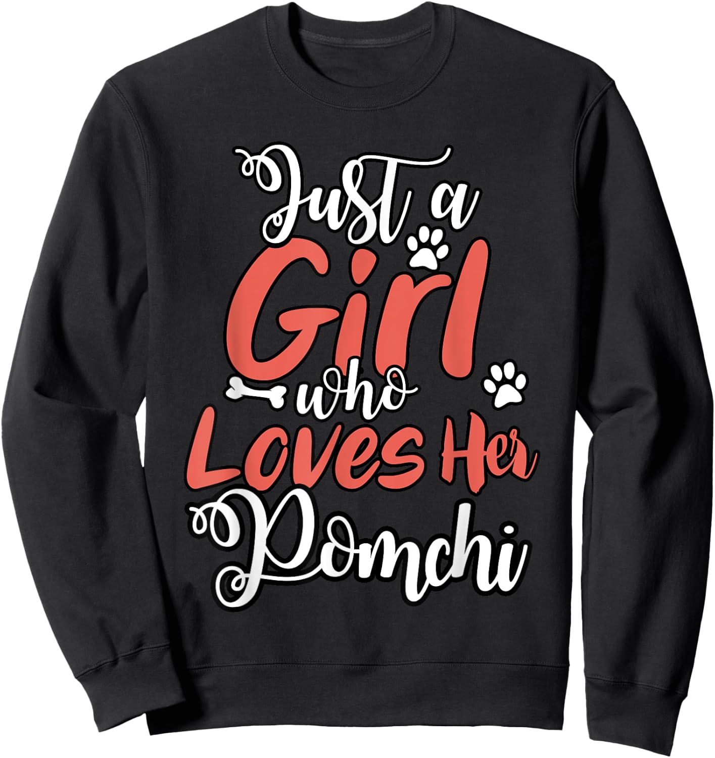 Pomchi Shirt Men Women Dog Mom Dog Lover Sweatshirt - Sweatshirt | Black