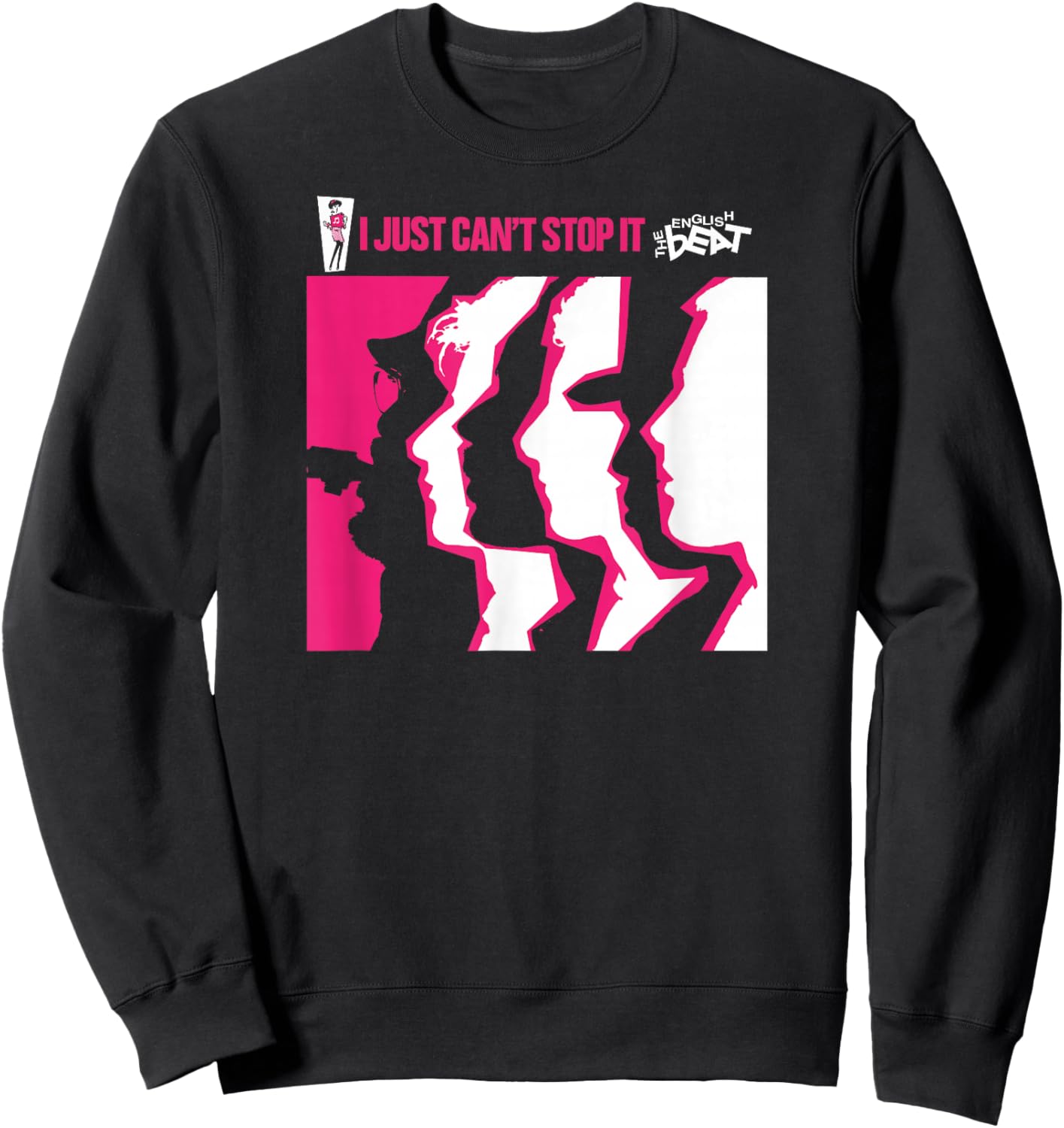 The English Beat I Just Cant Stop It Faces Sweatshirt - Sweatshirt | Black