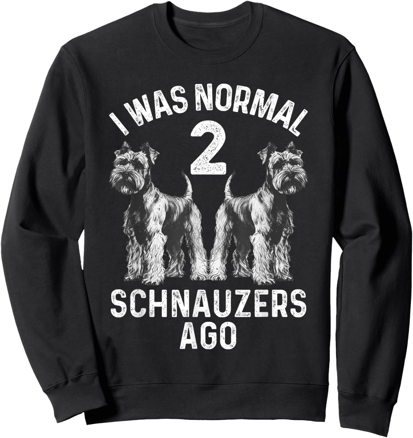 Best Schnauzer Art Women Puppy Mini Schnauzer Lover Sweatshirt - Sweatshirt | Black