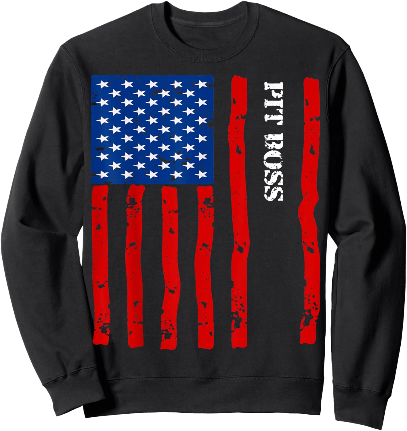 Cool Pit-boss Accessories Things Stuff USA Flag Sweatshirt - Sweatshirt | Black