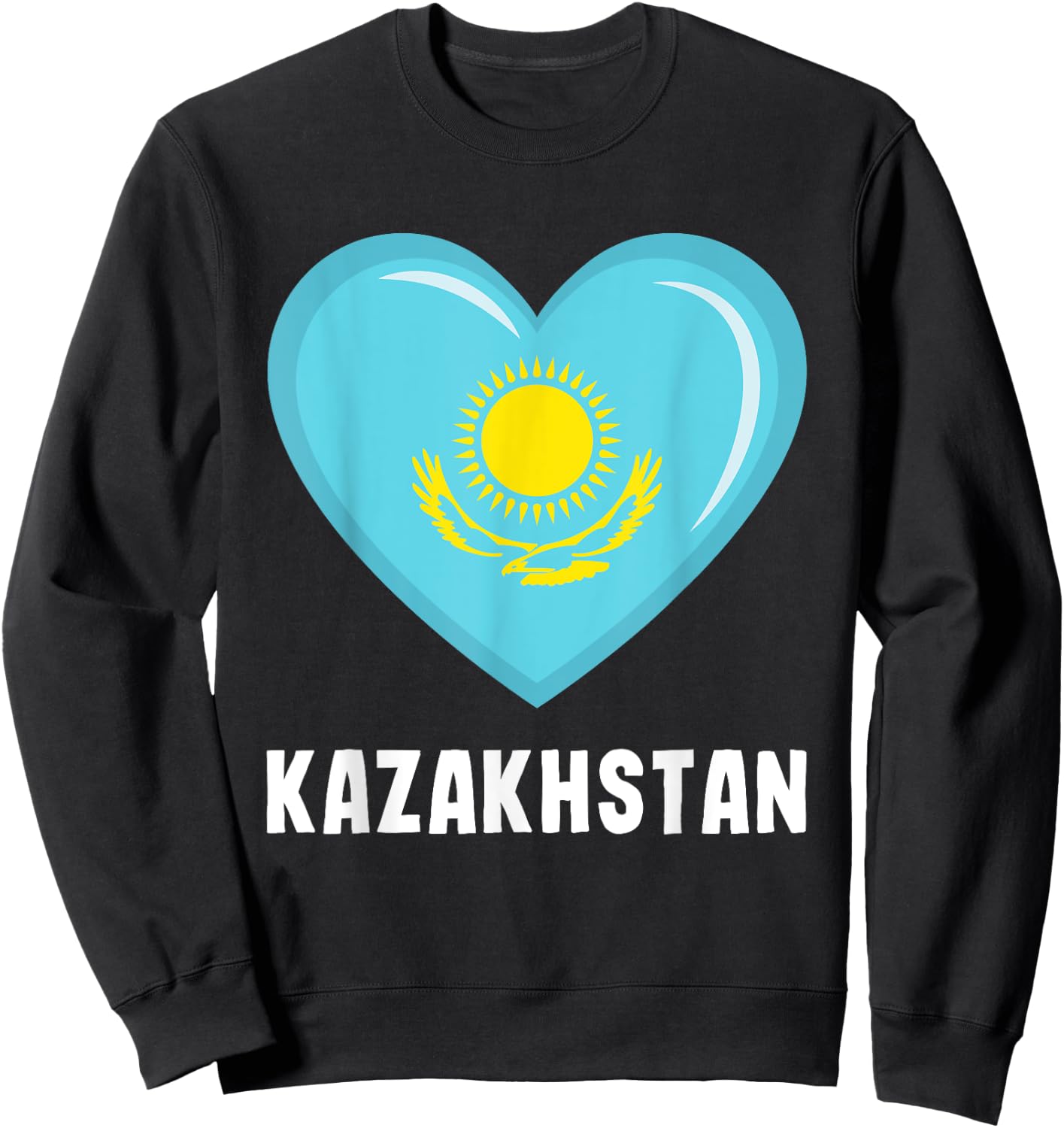 Kazakhstan flag jersey, Kazakhstani Sweatshirt - Sweatshirt | Black