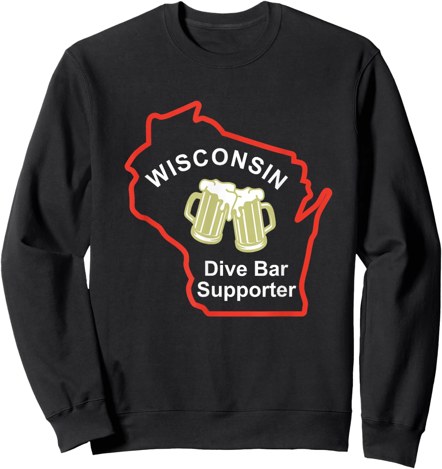 Wisconsin Dive Bars Supporter Adventure Sweatshirt - Sweatshirt | Black