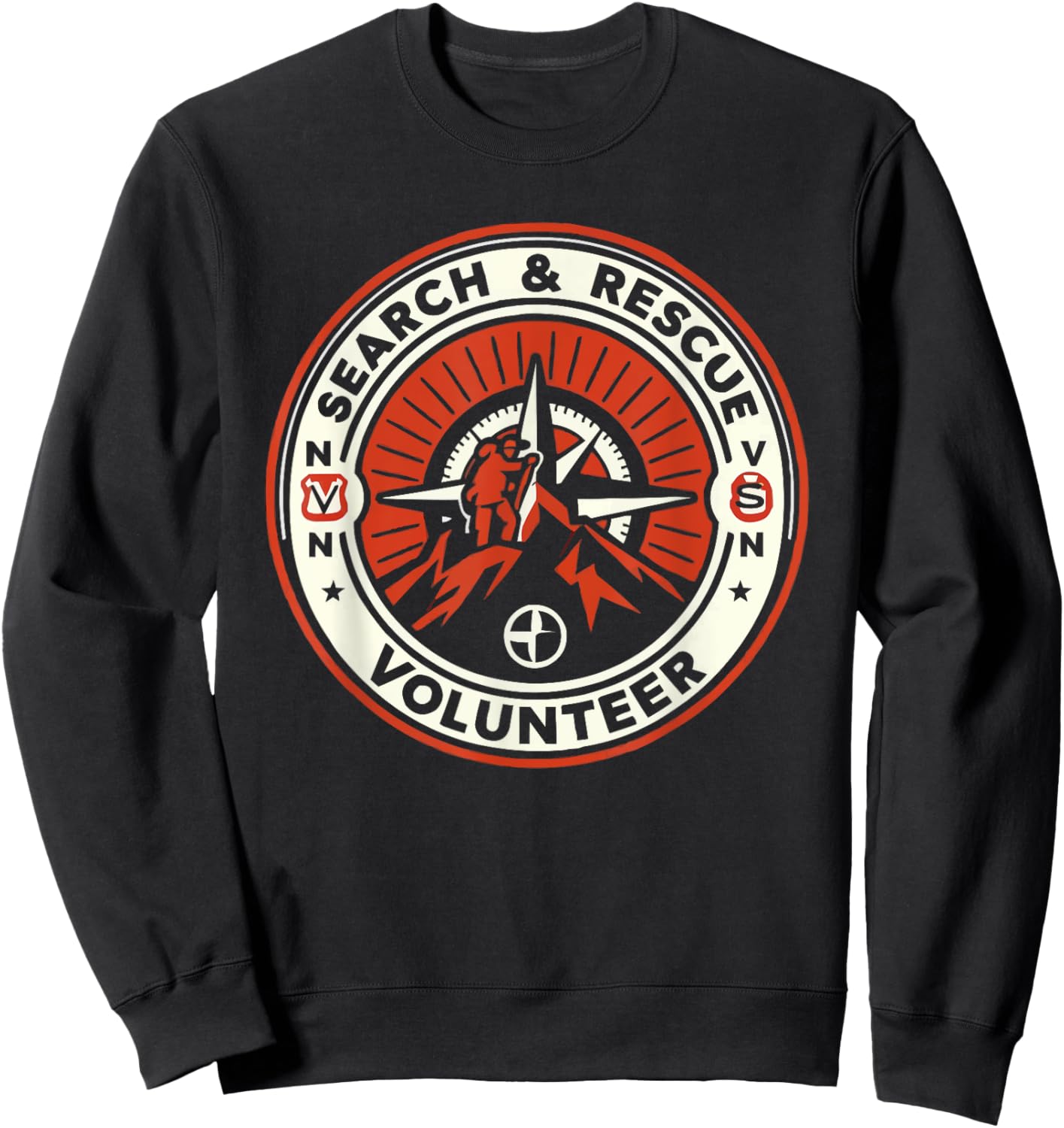 Search And Rescue Team SAR Emergency Response Sweatshirt - Sweatshirt | Black