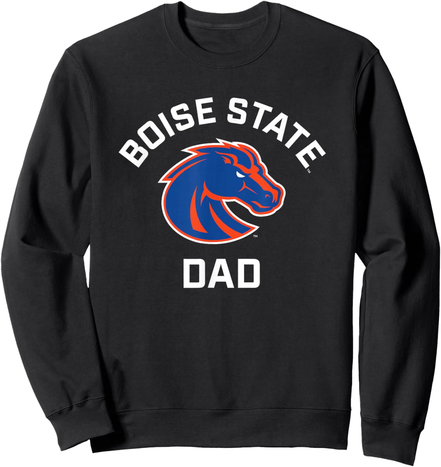 Boise State University BSU Broncos Arched Dad Sweatshirt - Sweatshirt | Black