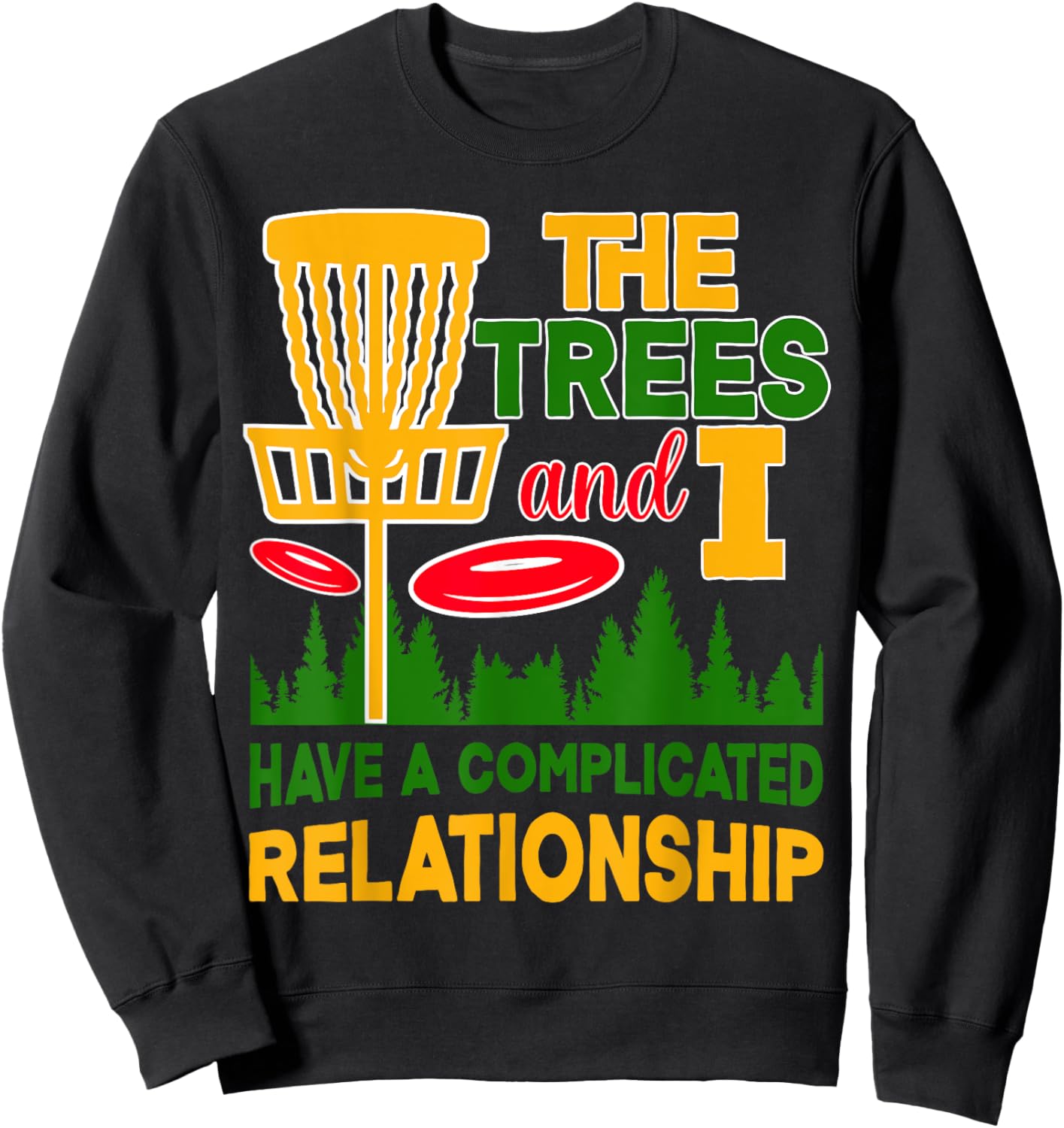 Disc Golf Player Retro Disc Golf Sweatshirt - Sweatshirt | Black