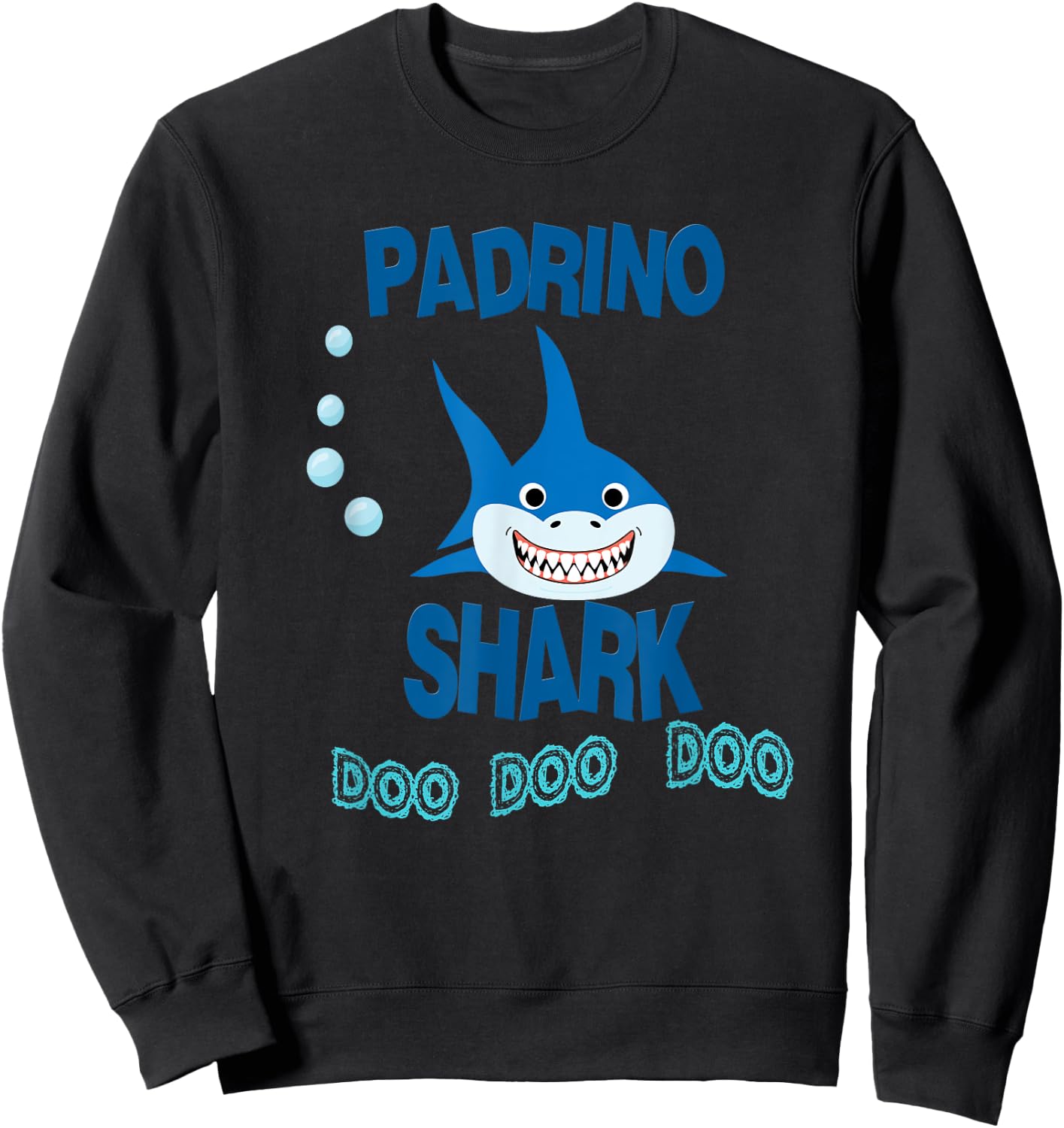 Padrino Shark Gift Grandpa - Camisa de Regalo Padrino Sweatshirt - Sweatshirt | Black