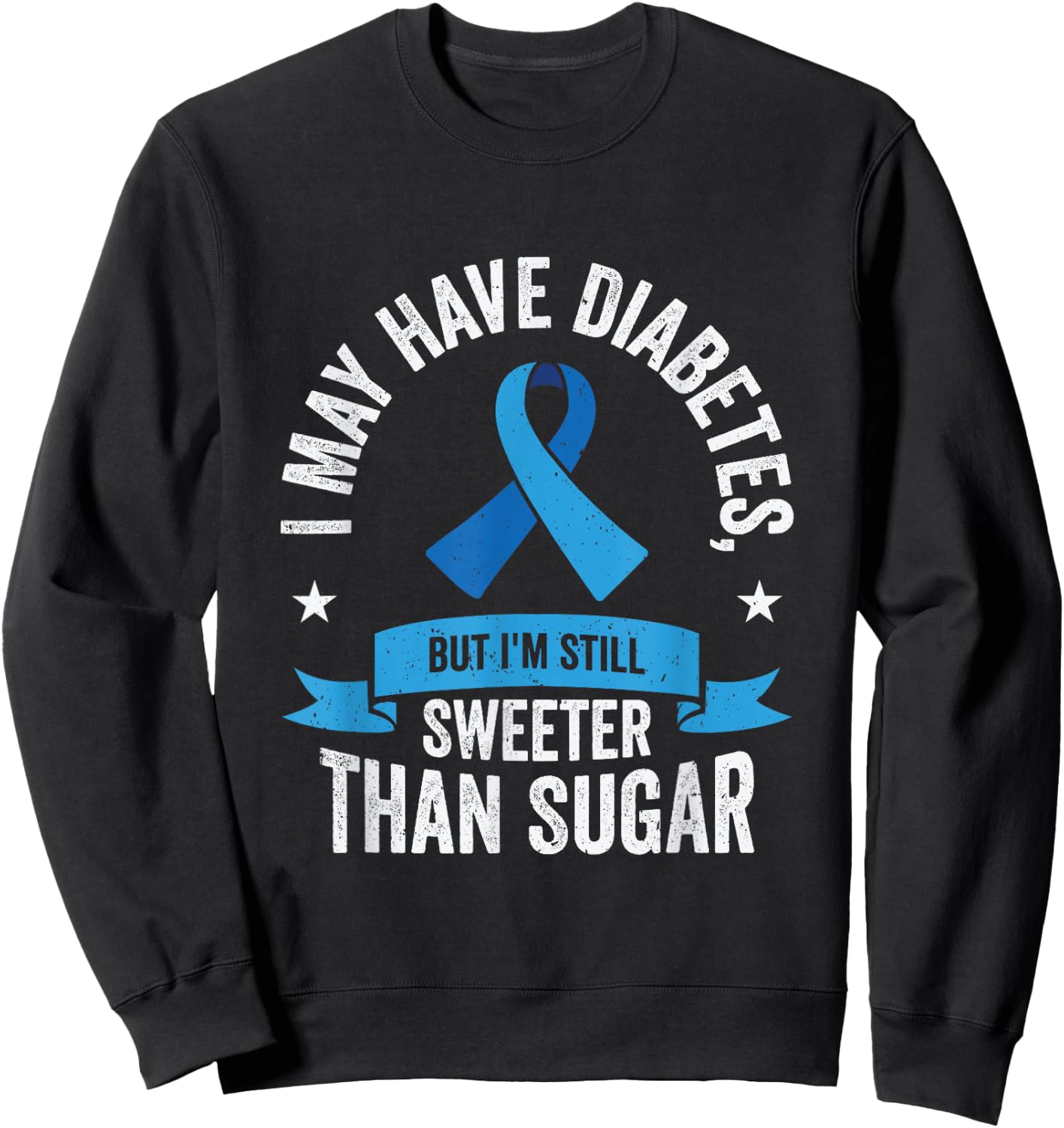 Diabetic Pancreas Diabetes Awareness Type 1 T1D Type 2 T2D Sweatshirt - Sweatshirt | Black