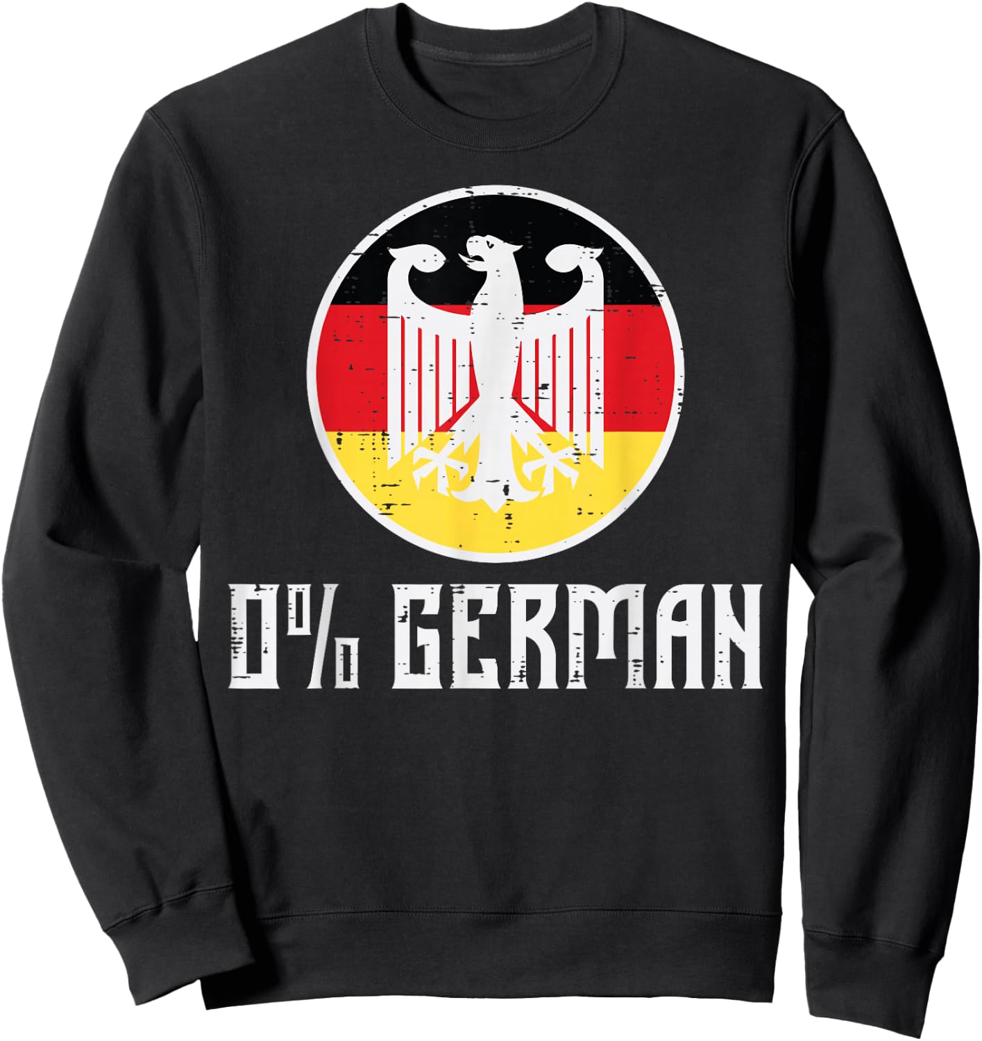 0 Percent German Eagle Oktoberfest Costume Men Women Kids Sweatshirt - Sweatshirt | Black