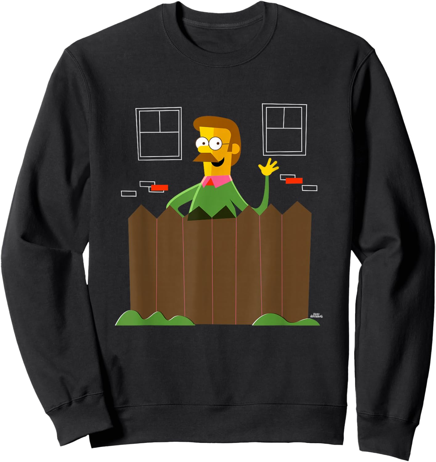 The Simpsons Ned Flanders Sweatshirt - Sweatshirt | Black