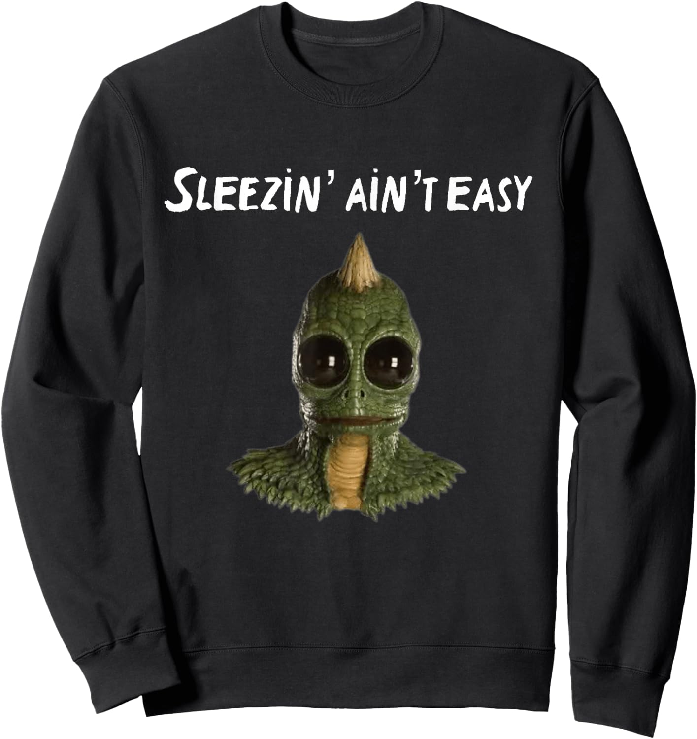 Sleezin Aint Easy Lost Land Sweatshirt - Sweatshirt | Black