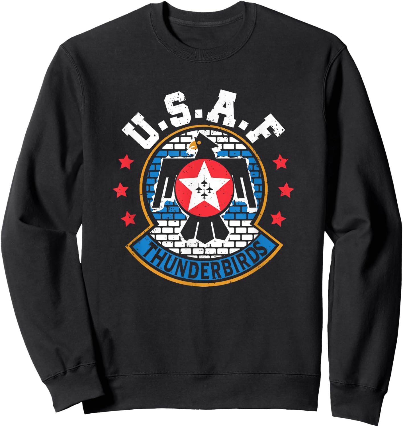 Thunderbirds Military Uniform Airforce Sweatshirt - Sweatshirt | Black
