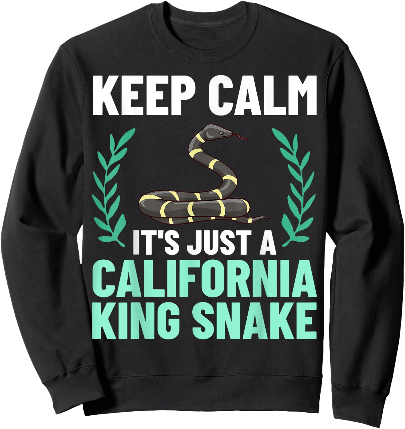California King Snake High White Habitat Sweatshirt - Sweatshirt | Black