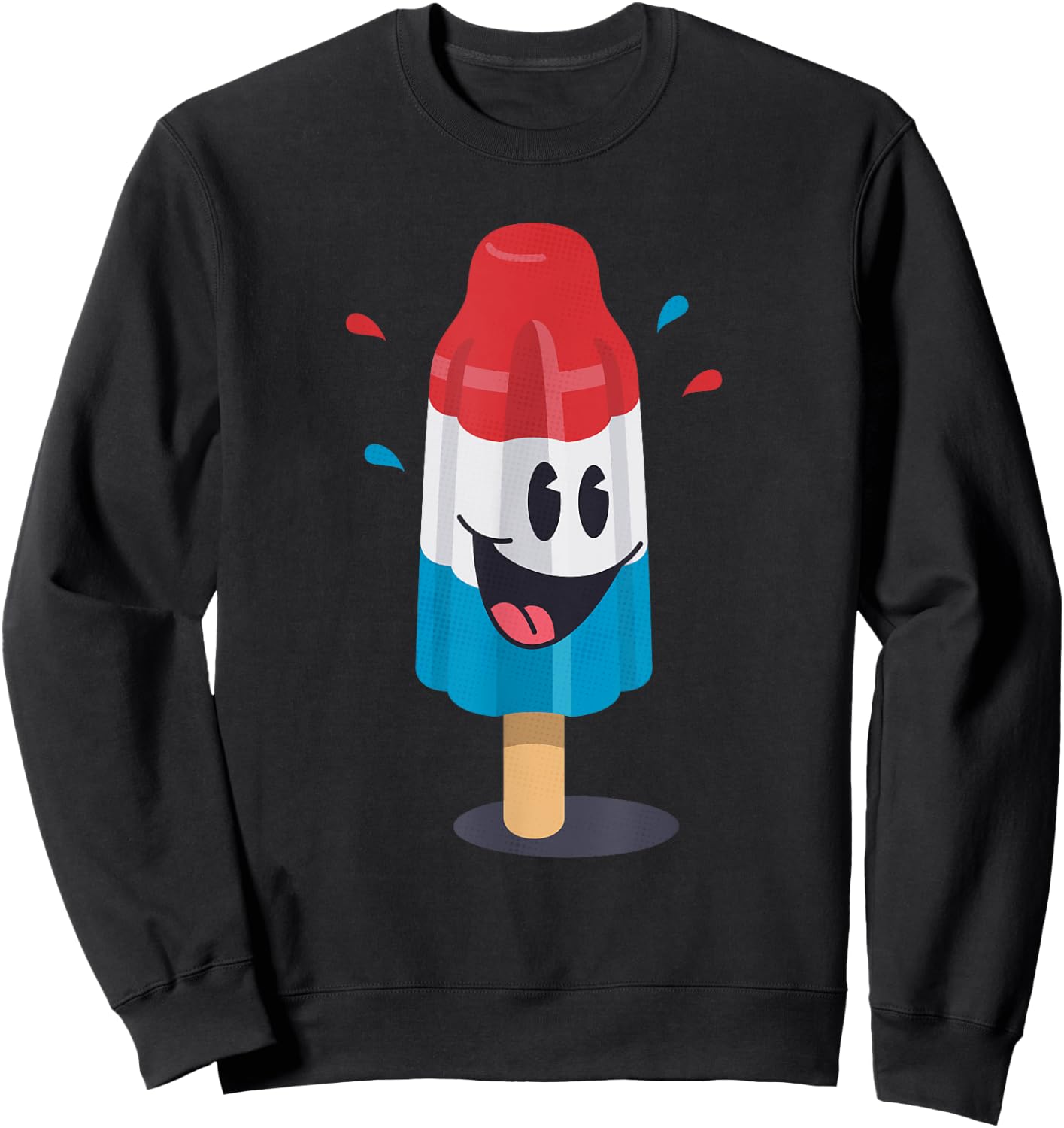 Funny Rocketpop Kawaii Ice Pop Treat Gift Men Women Kids Sweatshirt - Sweatshirt | Black