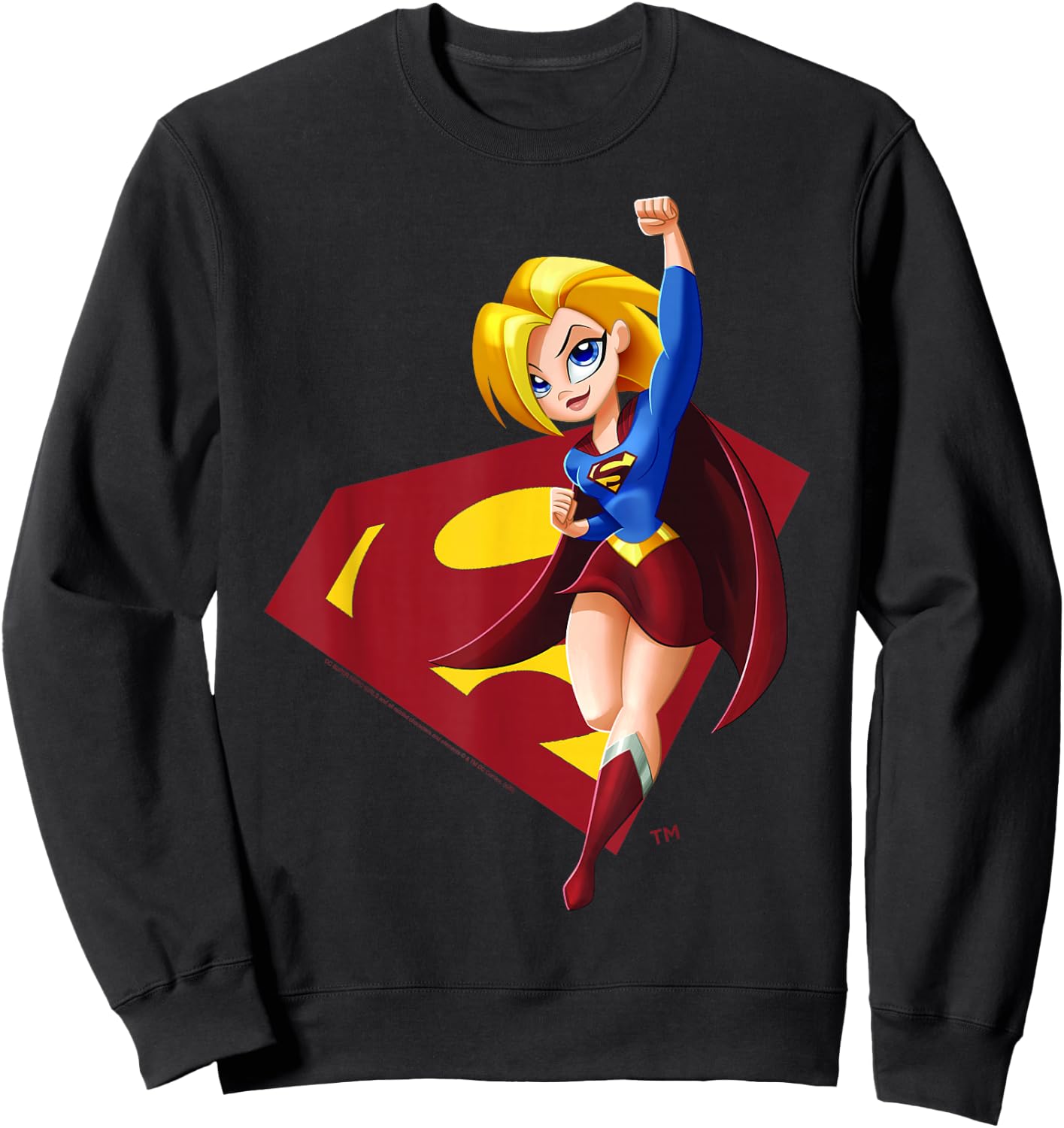 DC Comics Super Hero Girls Supergirl Sweatshirt - Sweatshirt | Black