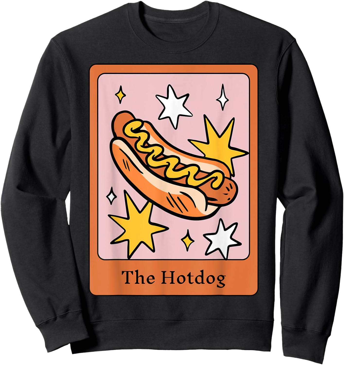 The Hotdog Tarot Men Women Sweatshirt - Sweatshirt | Black