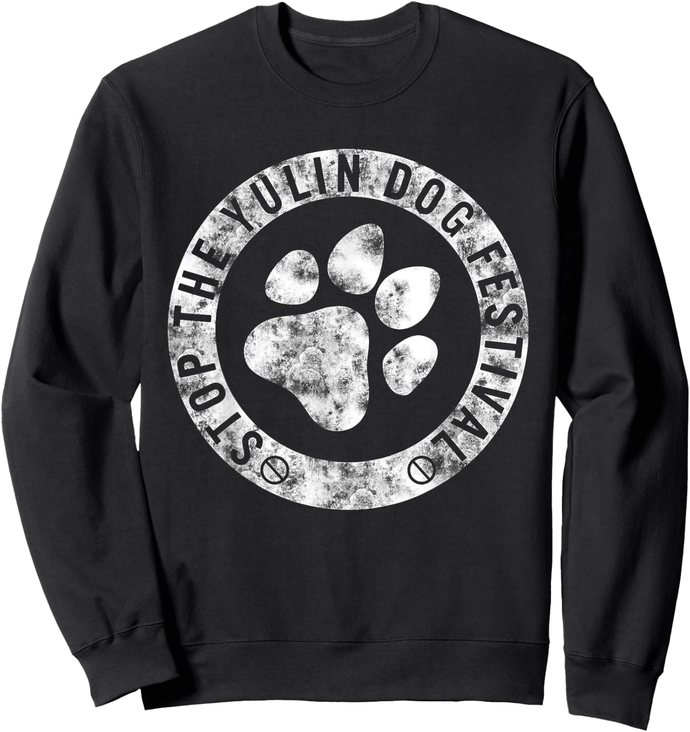 Stop The Yulin Dog Meat Festival Save Animal Rights Chinese Women Kids Sweatshirt - Sweatshirt | Black