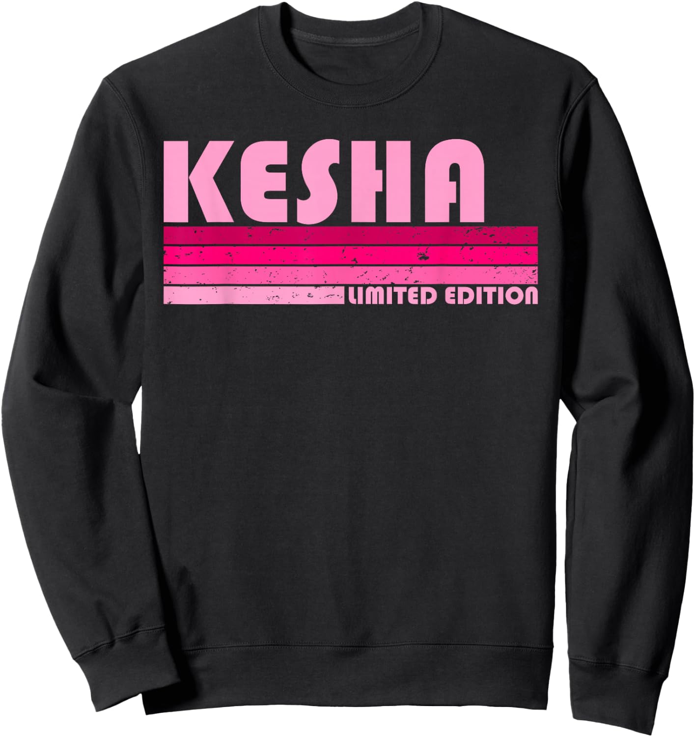 Kesha Name Personalized Retro Vintage 80s 90s Birthday Sweatshirt - Sweatshirt | Black