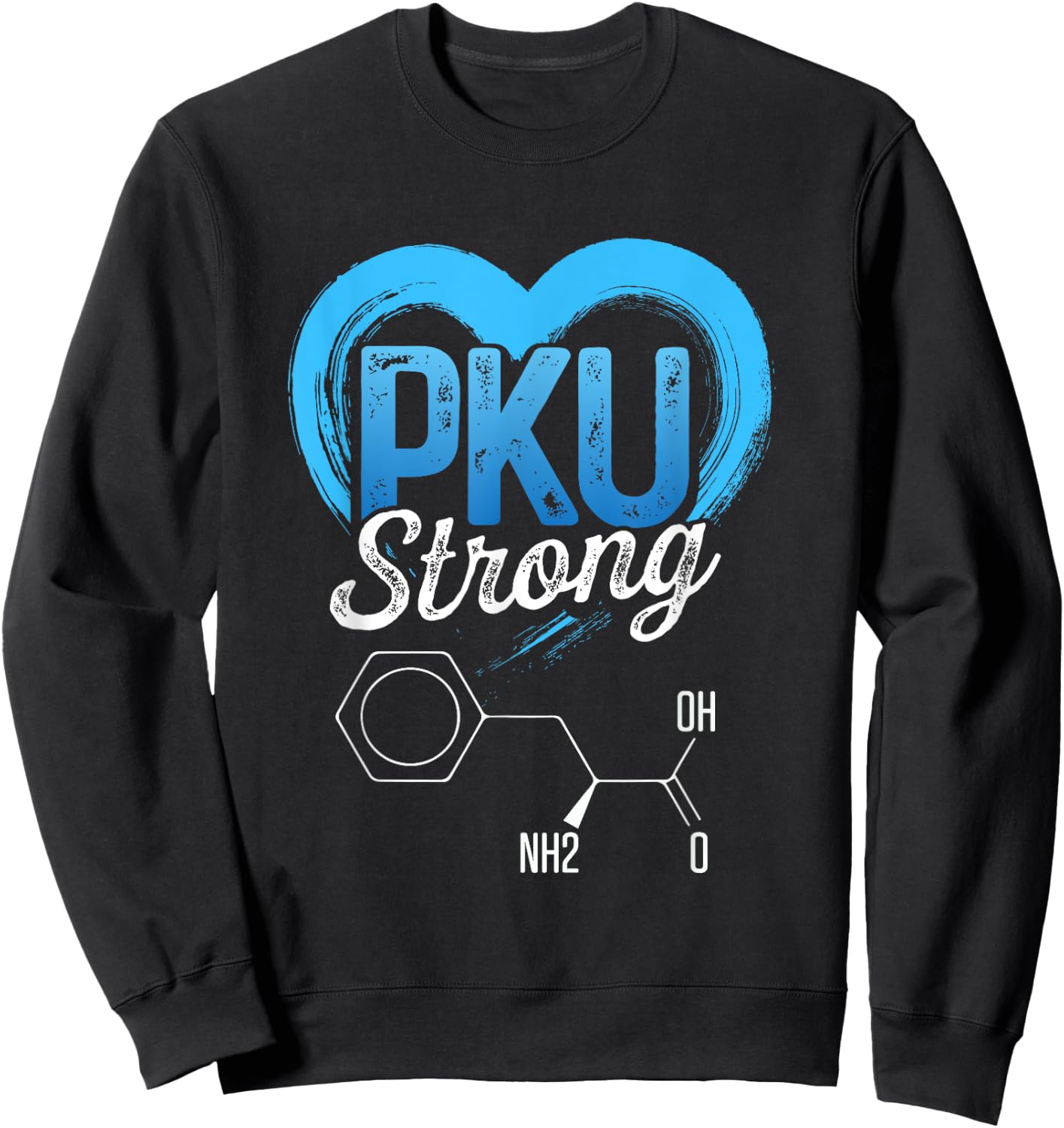 Phenylketonuria PKU Strong Warrior Healing Awareness DA1 Sweatshirt - Sweatshirt | Black