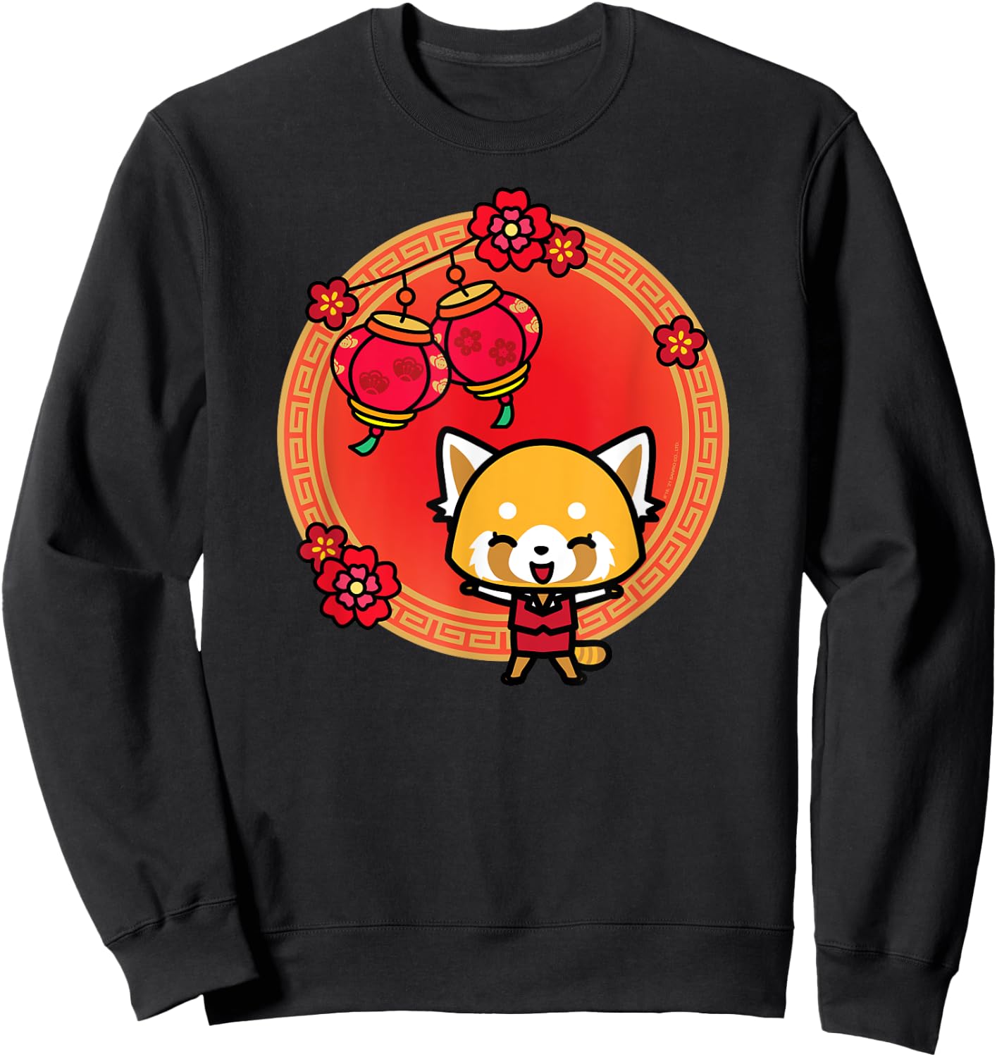 Aggretsuko Lunar New Year Sweatshirt - Sweatshirt | Black