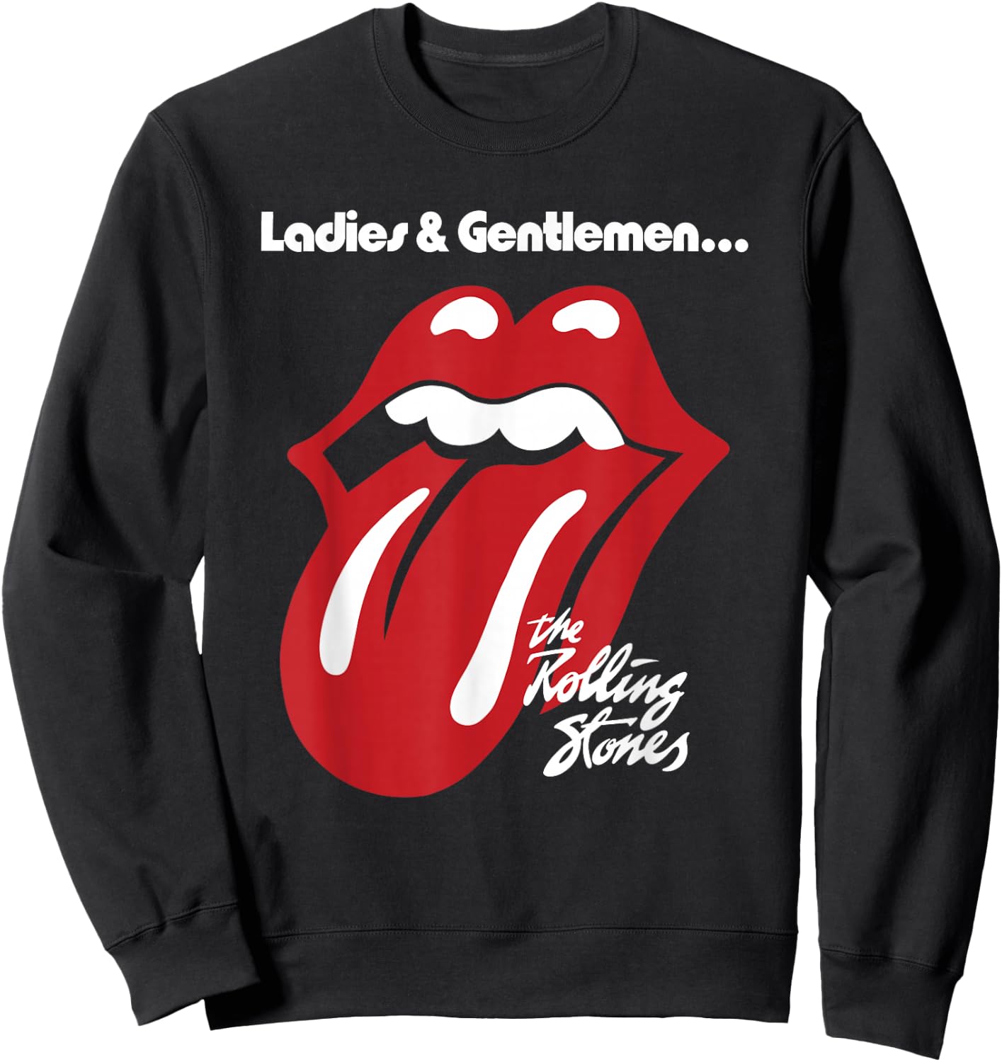Official Rolling Stones Ladies & Gentlemen Black Sweatshirt - Sweatshirt | Black