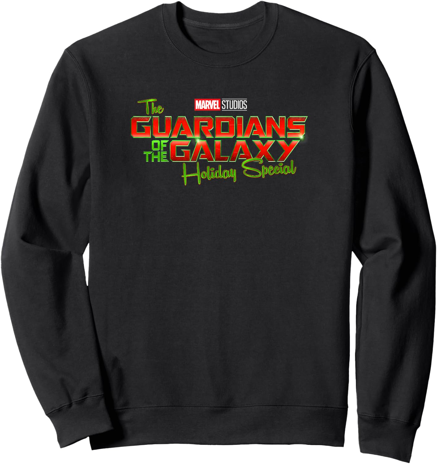 Marvel The Guardians Of The Galaxy Holiday Special Logo Sweatshirt - Sweatshirt | Black