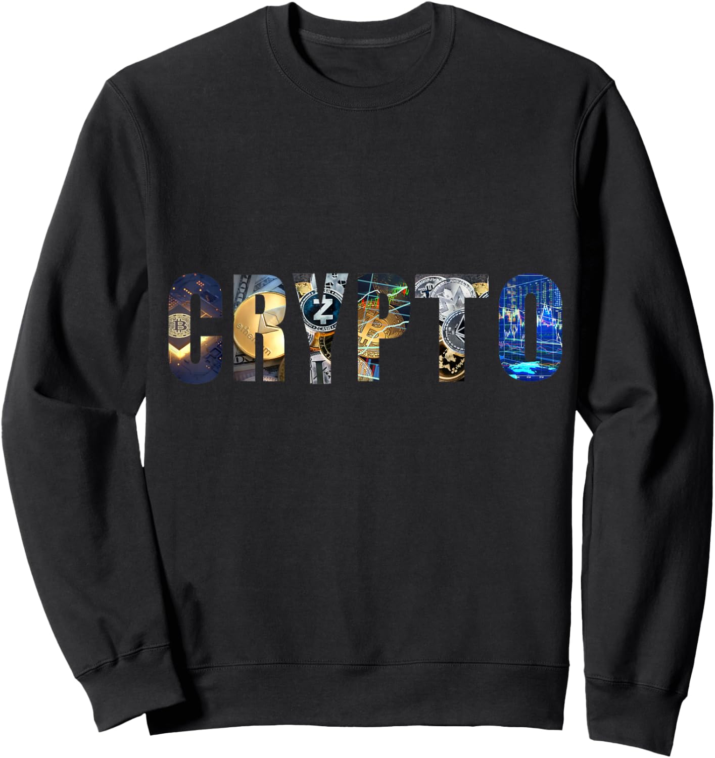 Crypto Bitcoin NTFs Sweatshirt - Sweatshirt | Black