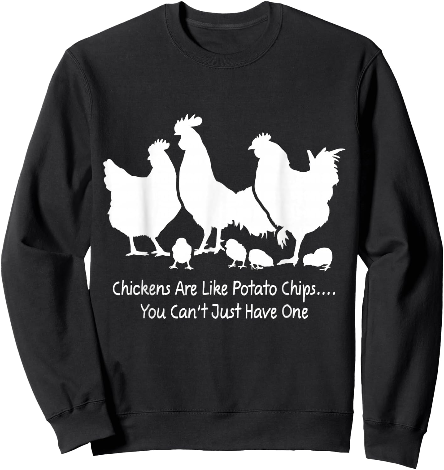 Hen Humor Funny Chicken Shirts for Chicken Lovers Sweatshirt - Sweatshirt | Black