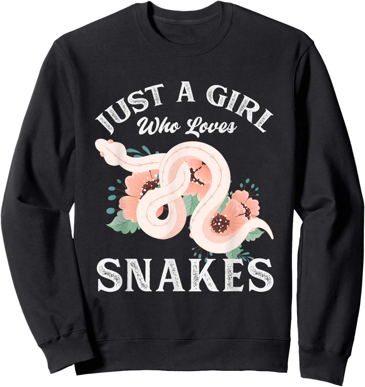 Just A Girl Who Loves Snakes Sweatshirt - Sweatshirt | Black